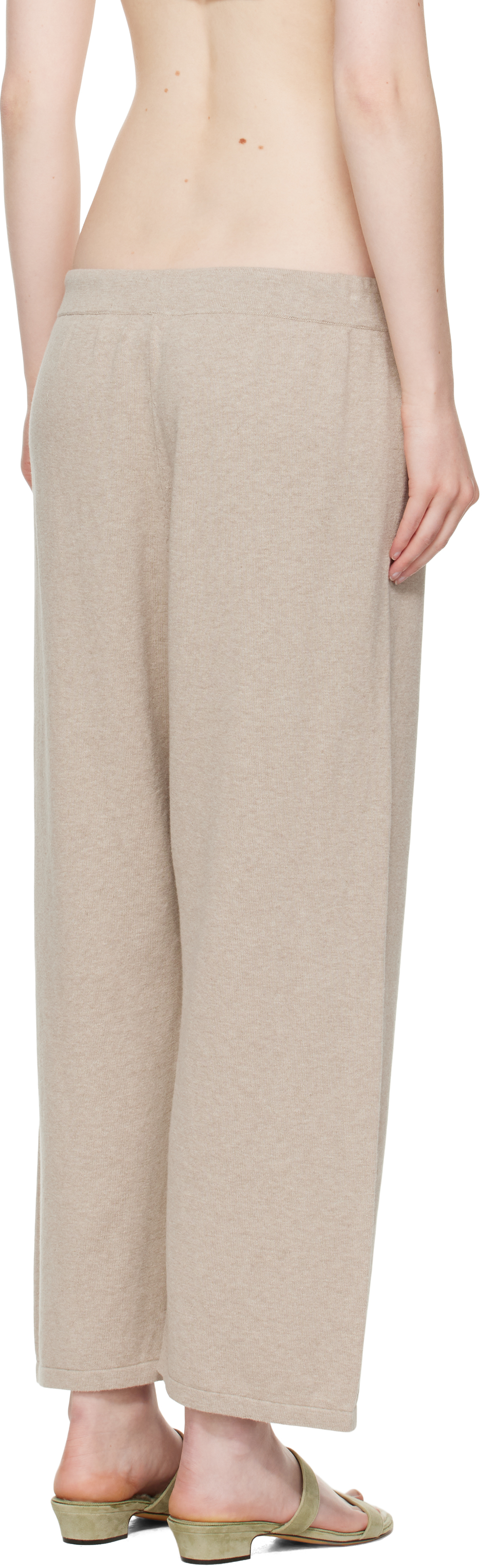 Shop Lauren Manoogian Taupe Capri Lounge Pants