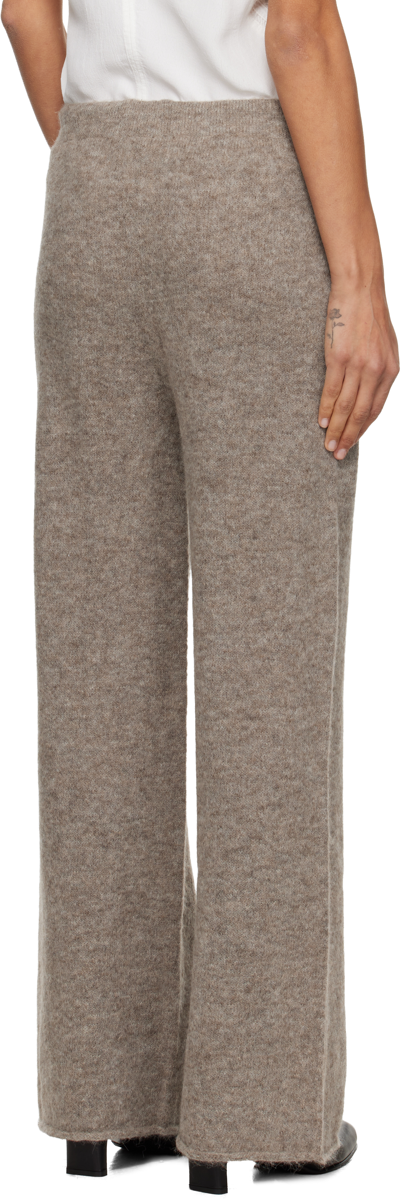 Lauren Manoogian Gray Roll Lounge Pants In Brown