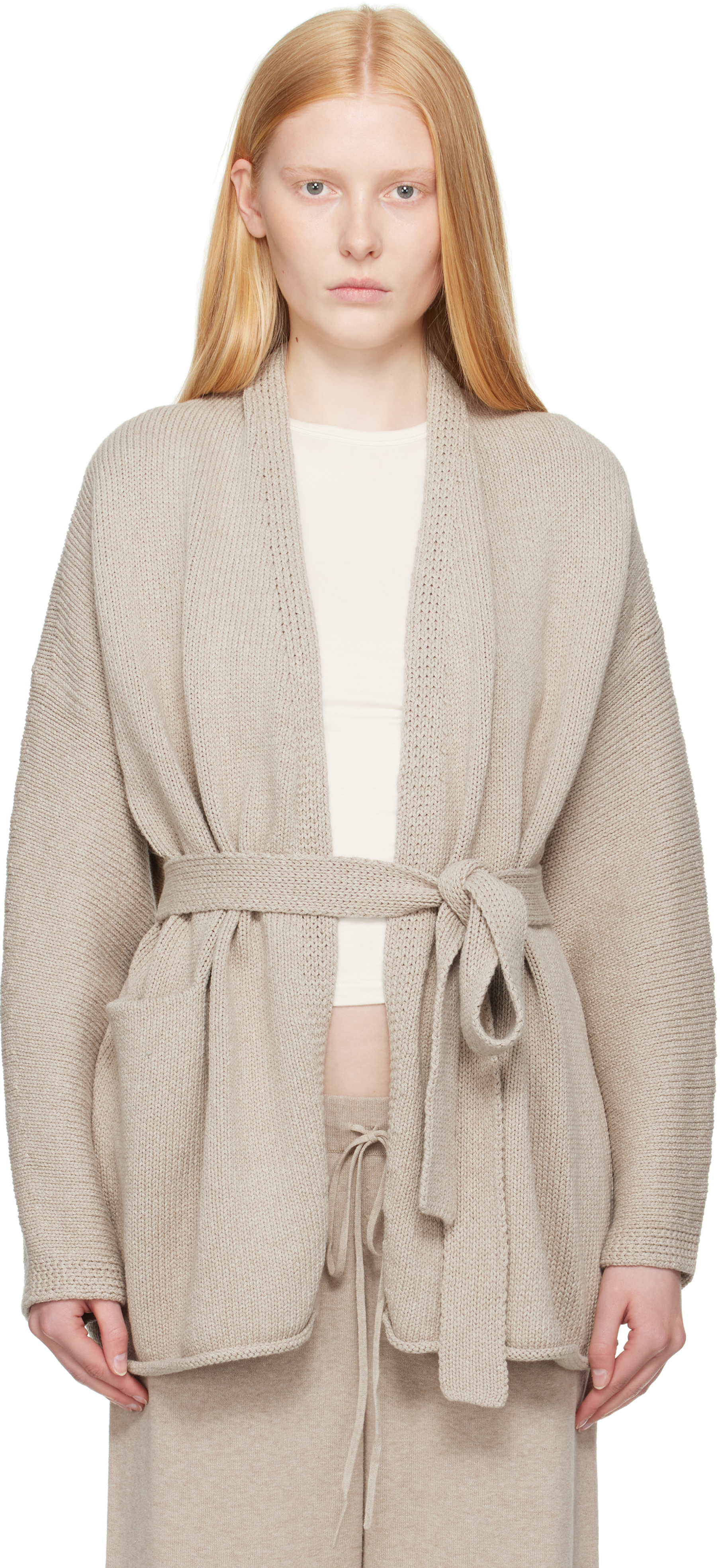 Lauren Manoogian Taupe Coto Cardigan