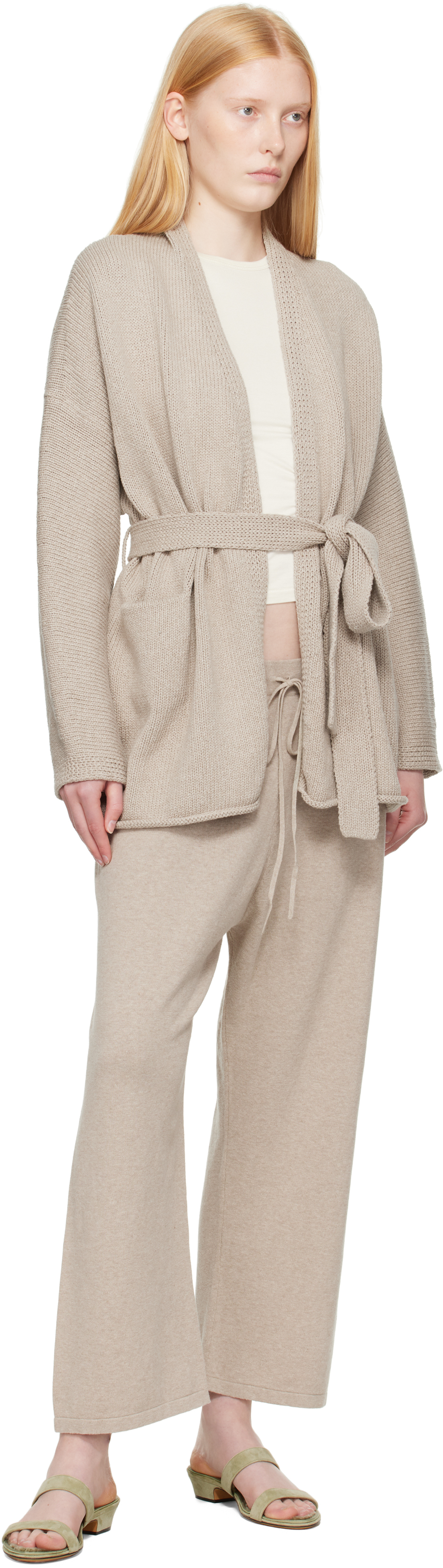 Lauren Manoogian Taupe Coto Cardigan