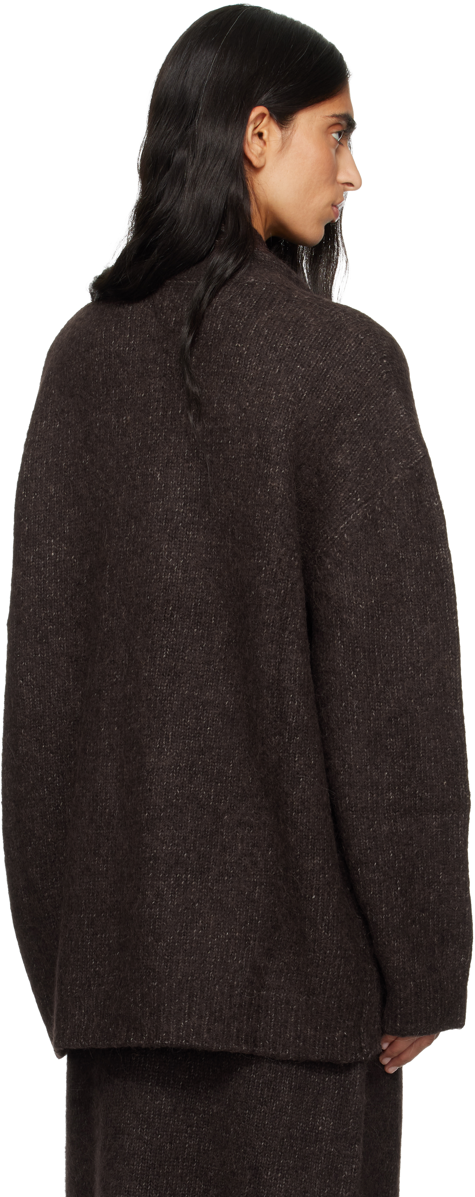 Lauren Manoogian Brown Loft Shawl Cardigan In Gray