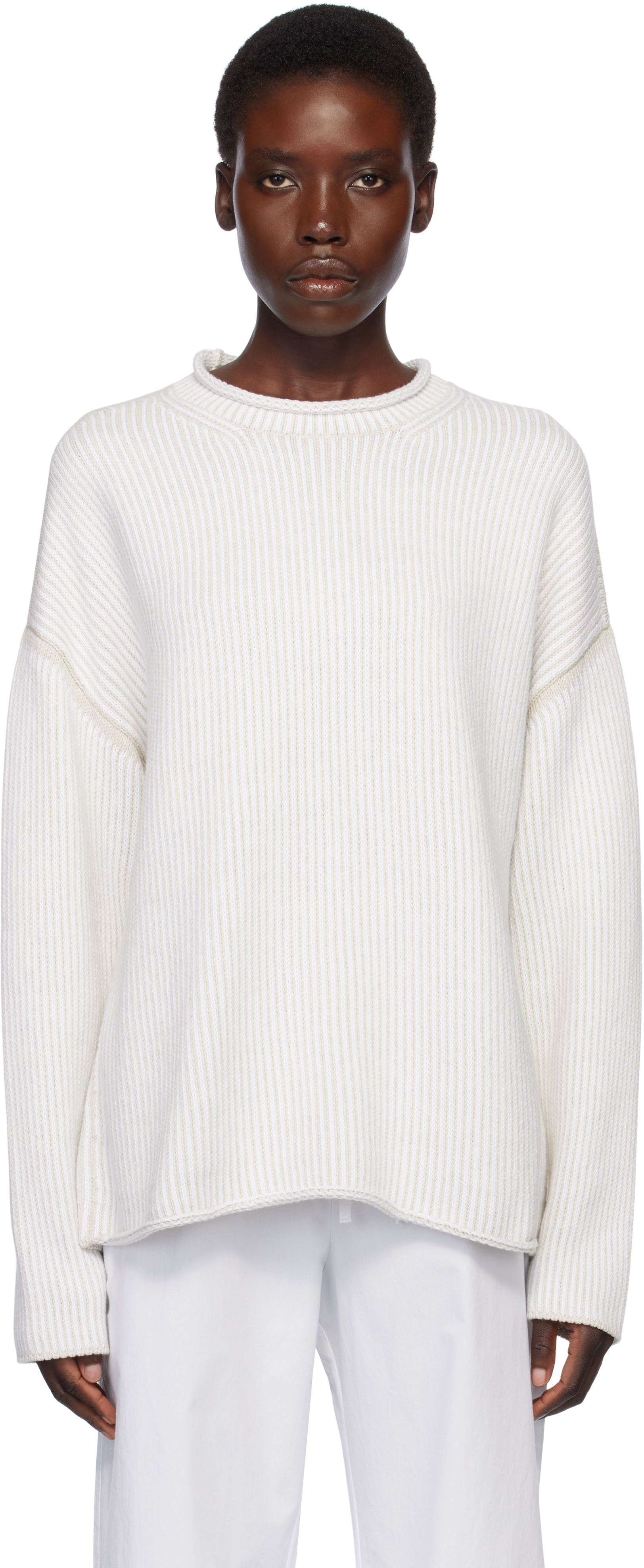 Gray Fade Rollneck Sweater