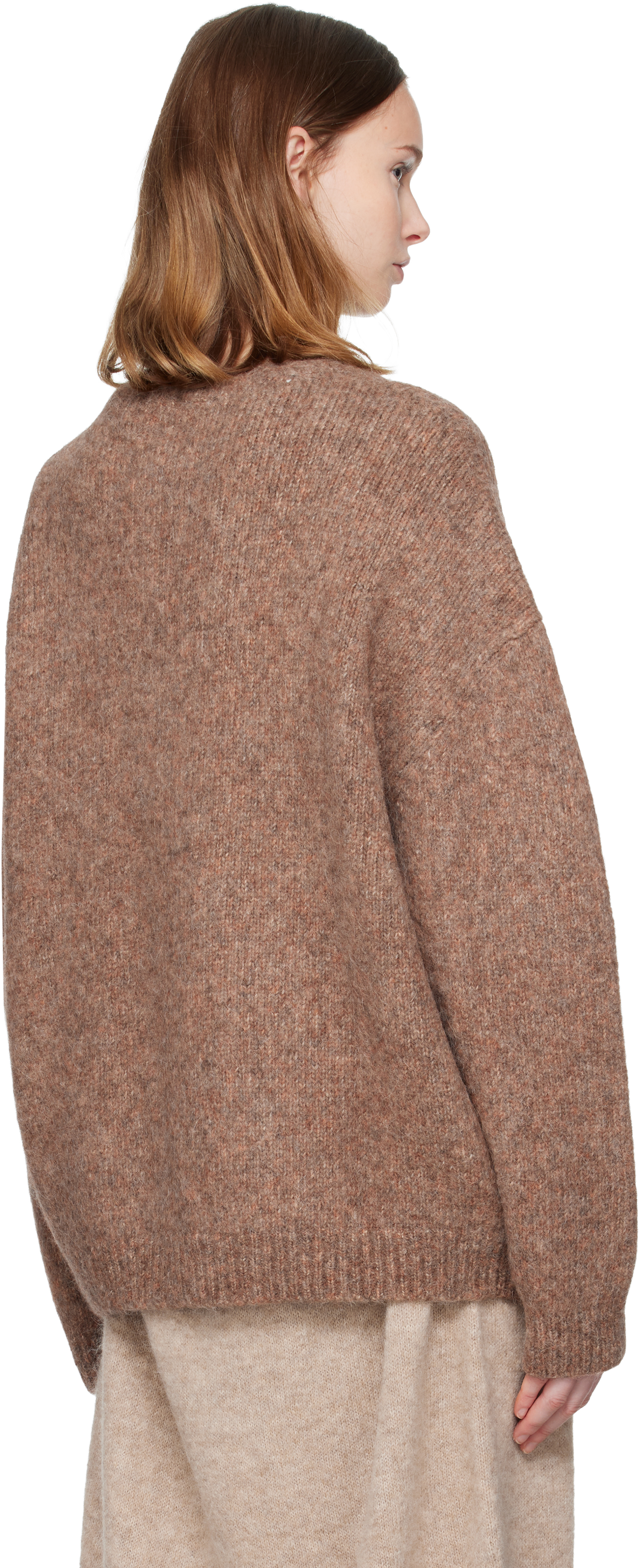 Lauren Manoogian Beige Loft Sweater In Brown