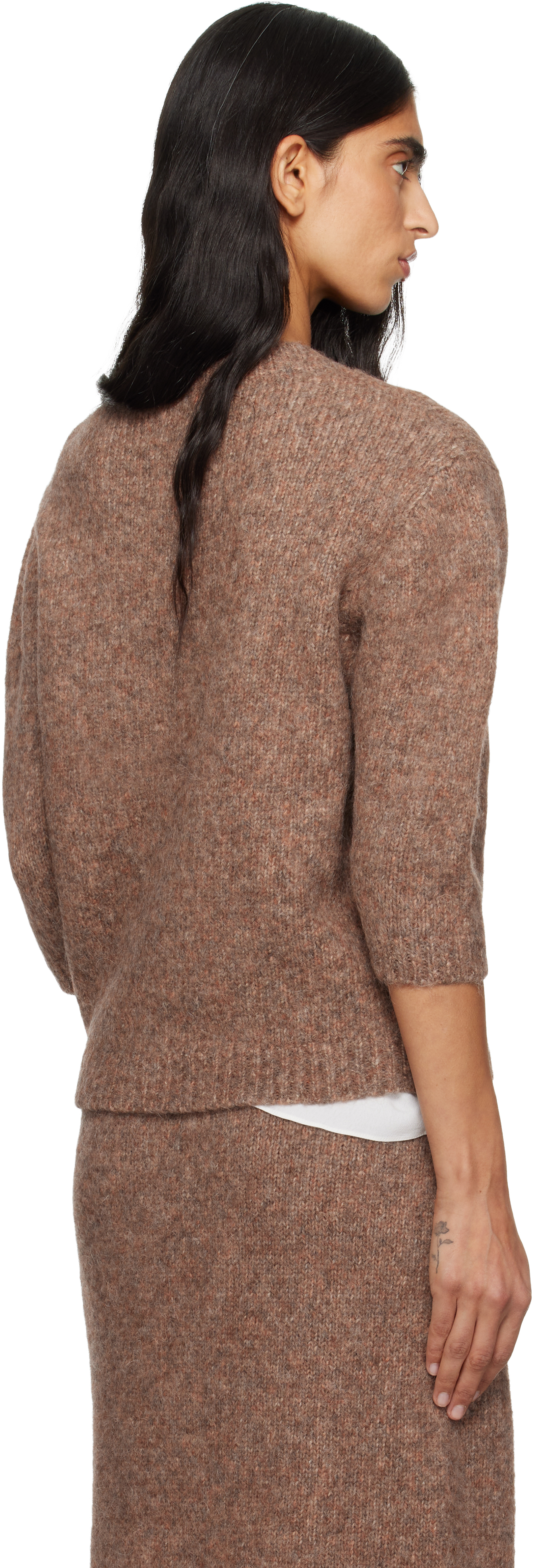 Lauren Manoogian Beige Loft Baby Crewneck Sweater In Brown