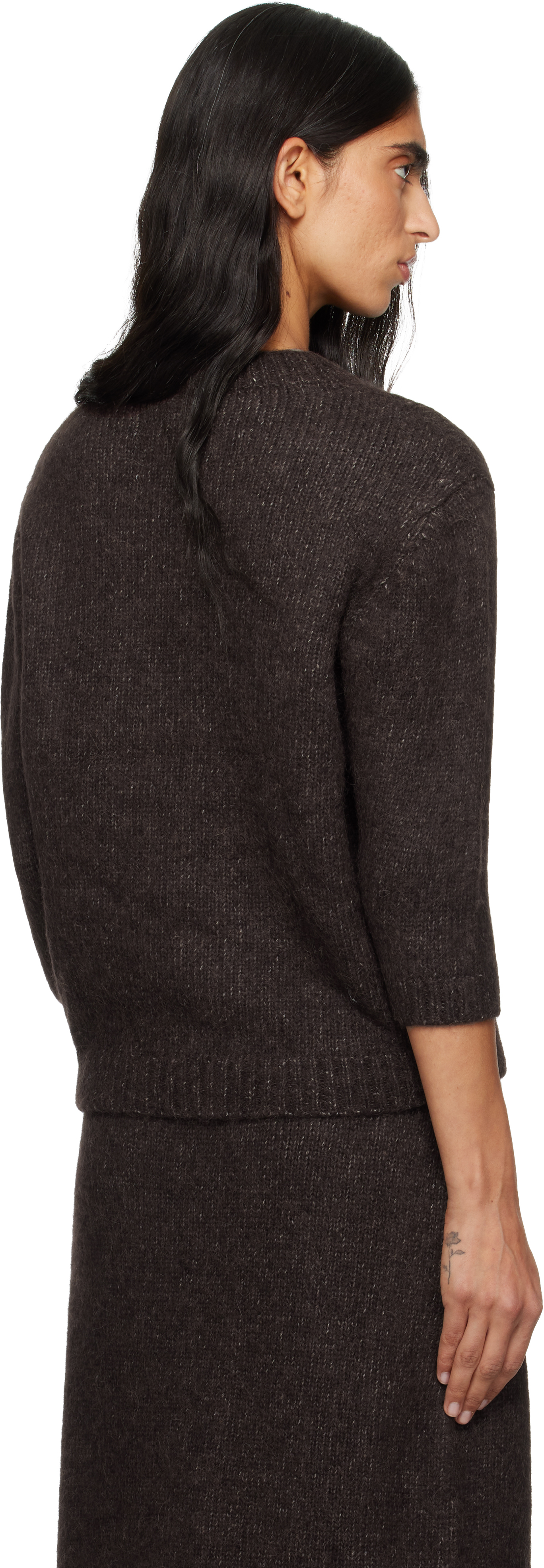 Lauren Manoogian Brown Loft Baby Crewneck Sweater In Brown