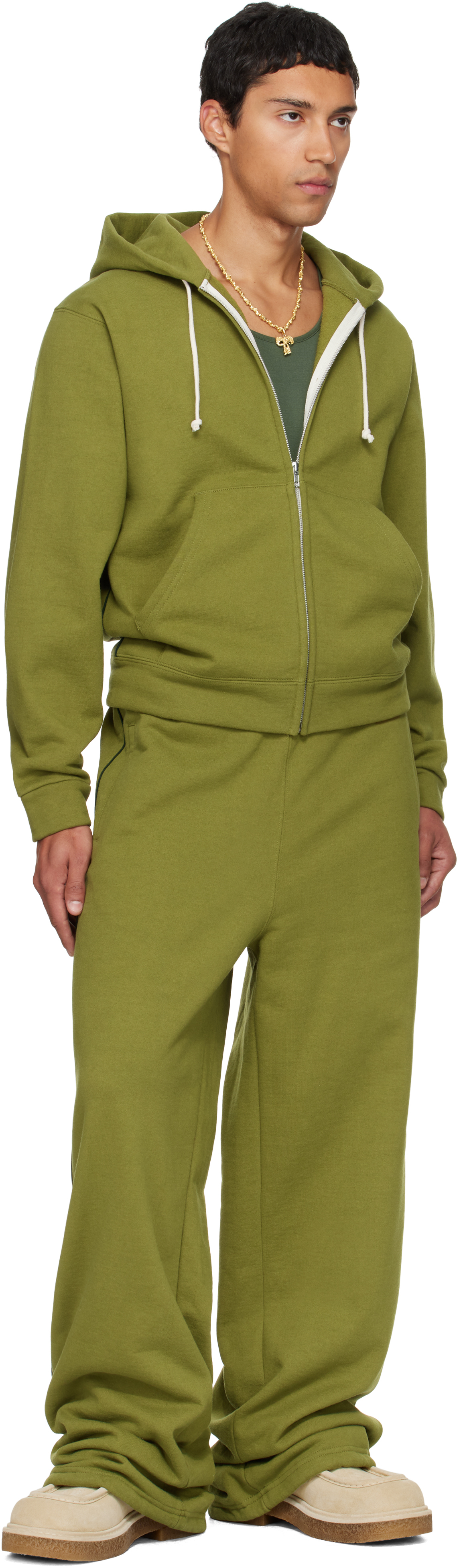 Veneda Carter Ssense Exclusive Green Duo Sweatpants In Green