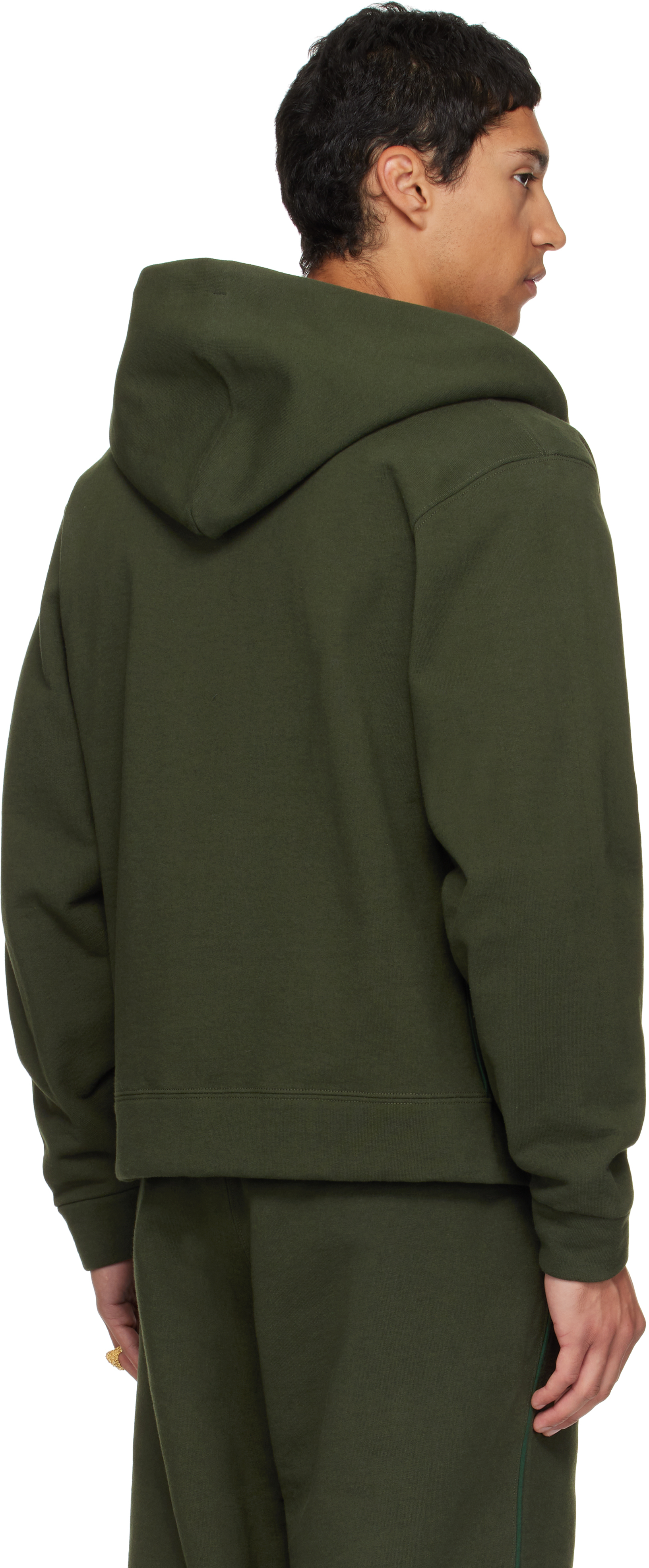 Veneda Carter Ssense Exclusive Green Zip-up Hoodie In Green