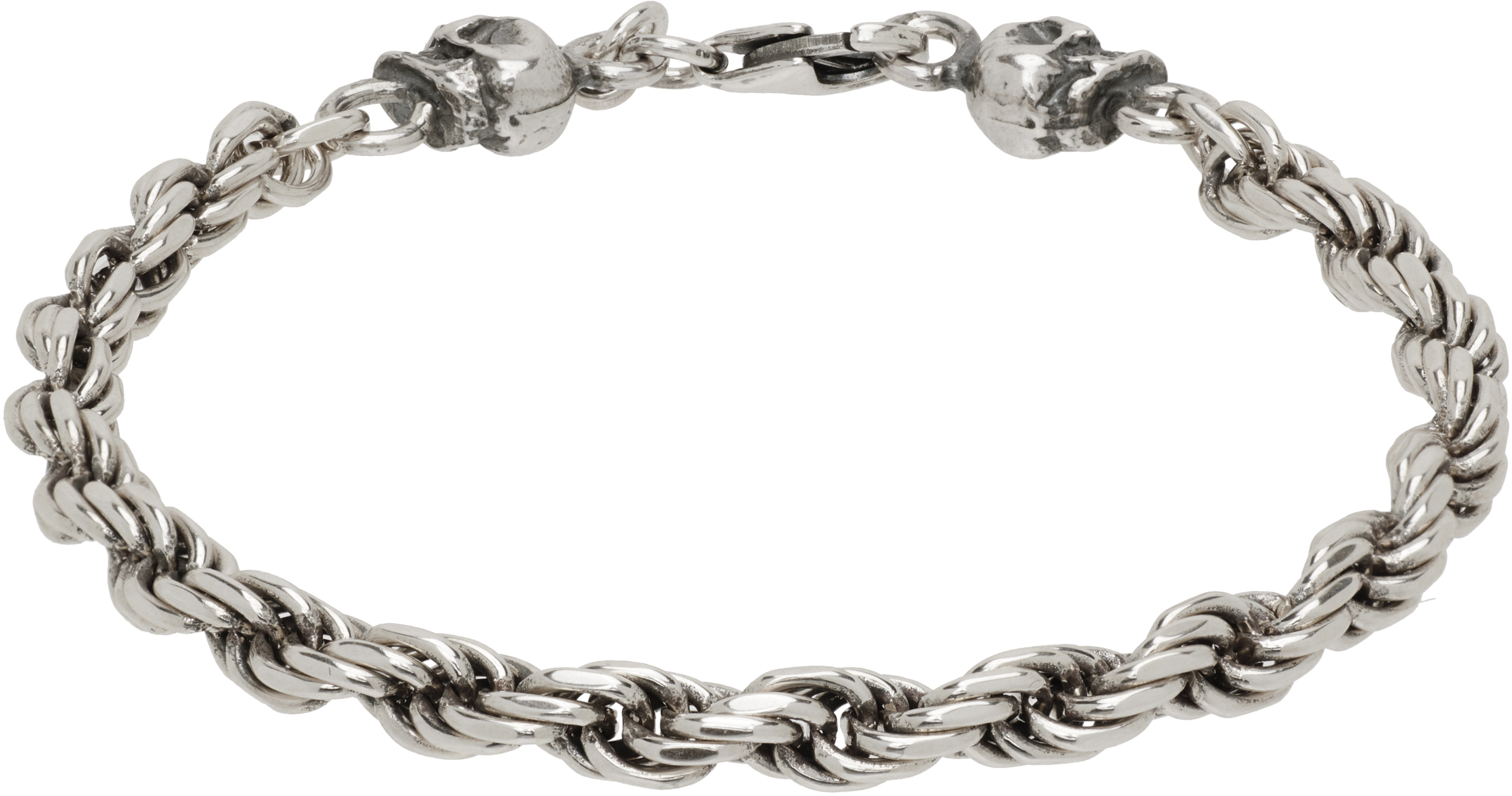 Emanuele Bicocchi Ssense Exclusive Chain Bracelet In Metallic