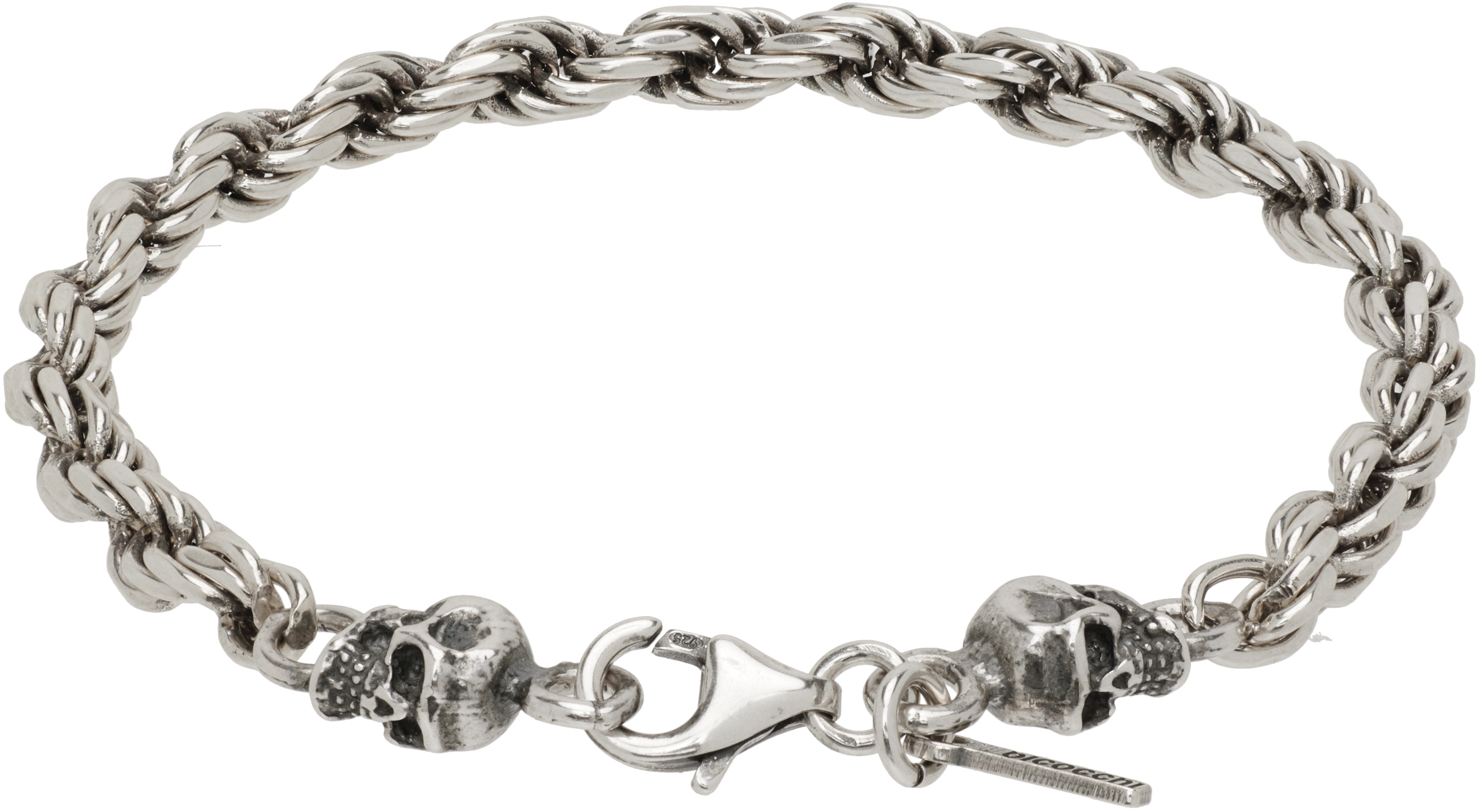 Emanuele Bicocchi Ssense Exclusive Chain Bracelet In Metallic