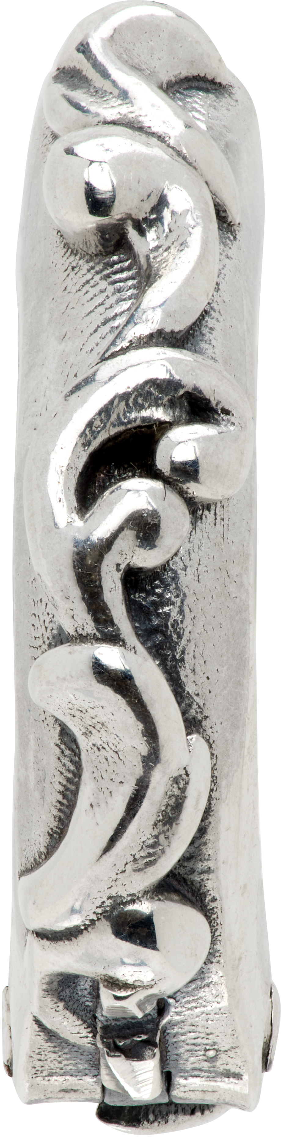 Emanuele Bicocchi Arabesque Hoop Single Earring In Silver