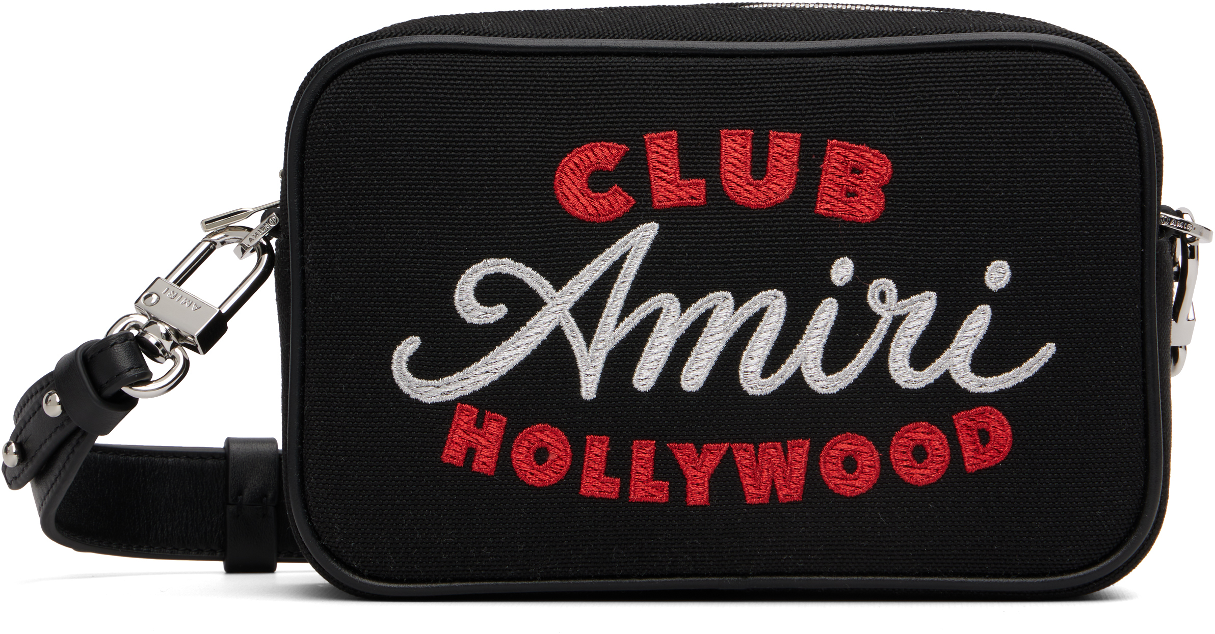 AMIRI: Black 'Club AMIRI' Camera Bag | SSENSE