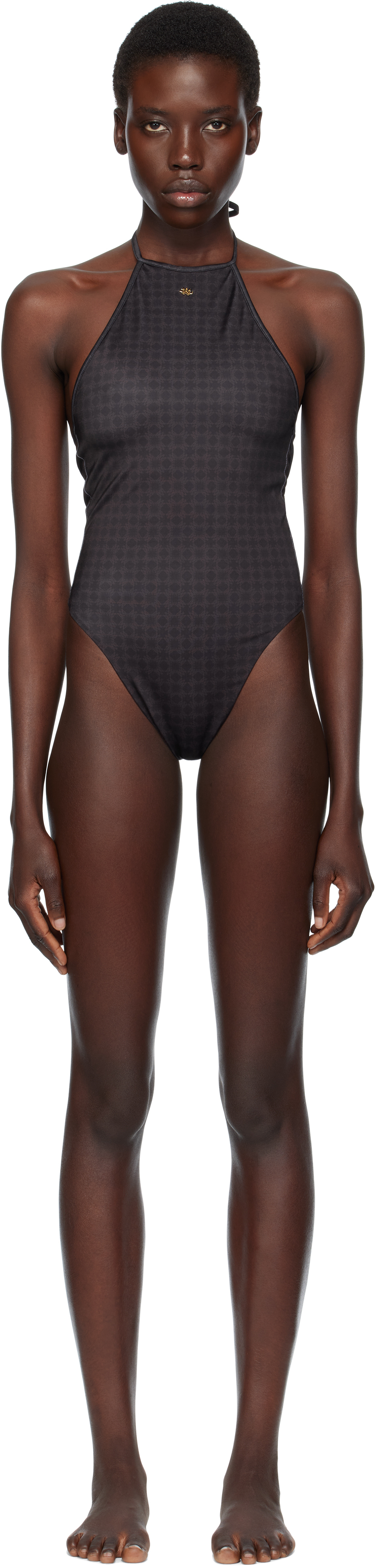 Black MA Quad One Piece Swimsuit