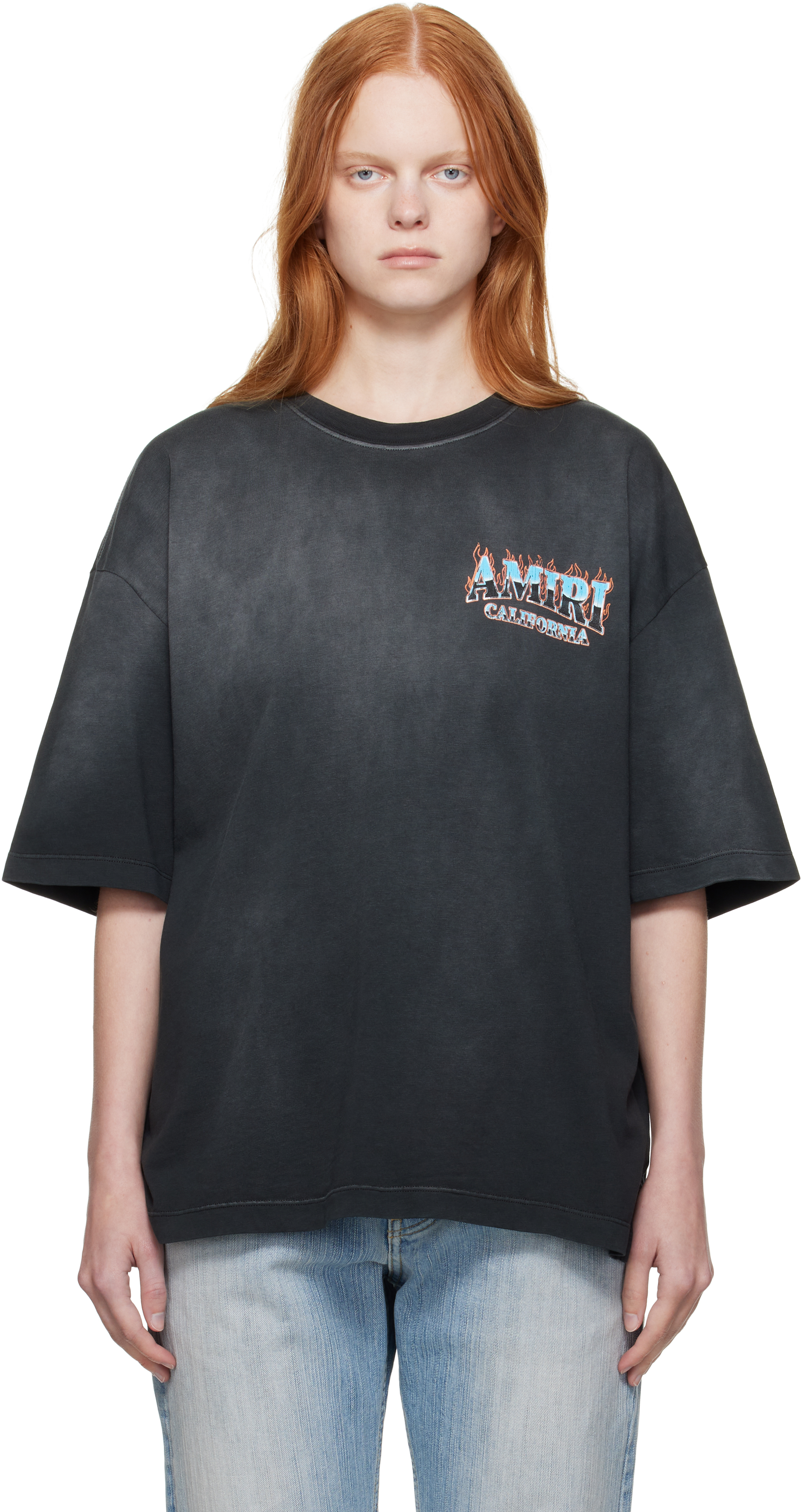 Gray 'AMIRI' Sunny Place Oversized T-shirt