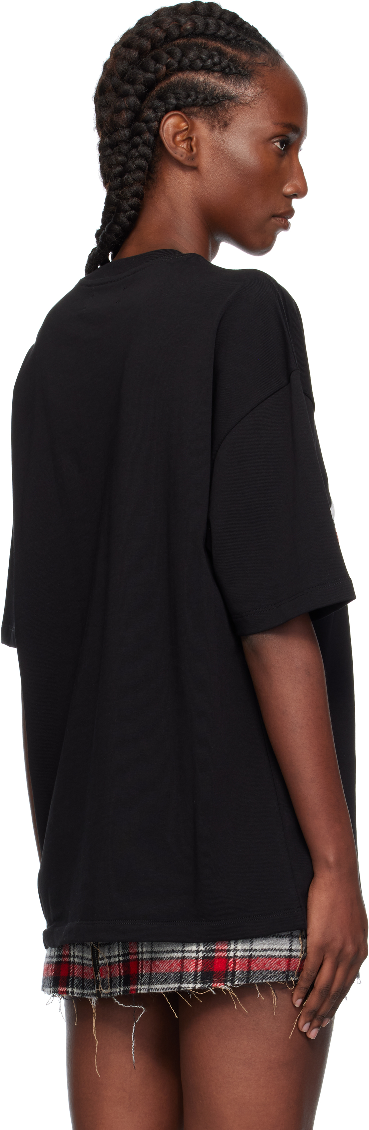 Amiri Black 'club ' Oversized T-shirt In Black