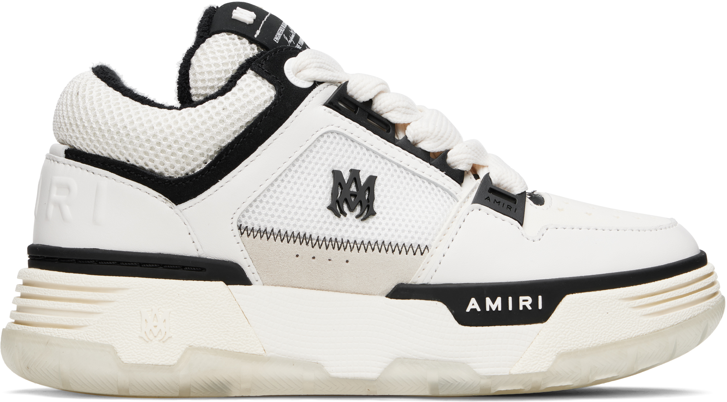 スニーカー AMIRI Women Sneakers AWFOSR1123 100 white Amiri Women's Ma Runner Logo Embossed Sneakers White Eu 38