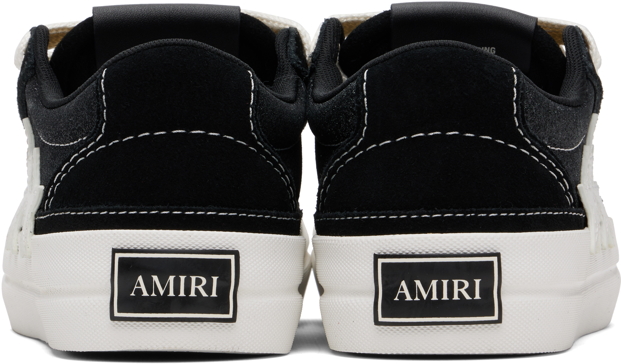 Amiri Black Glitter Sunset Skate Sneakers In Multi