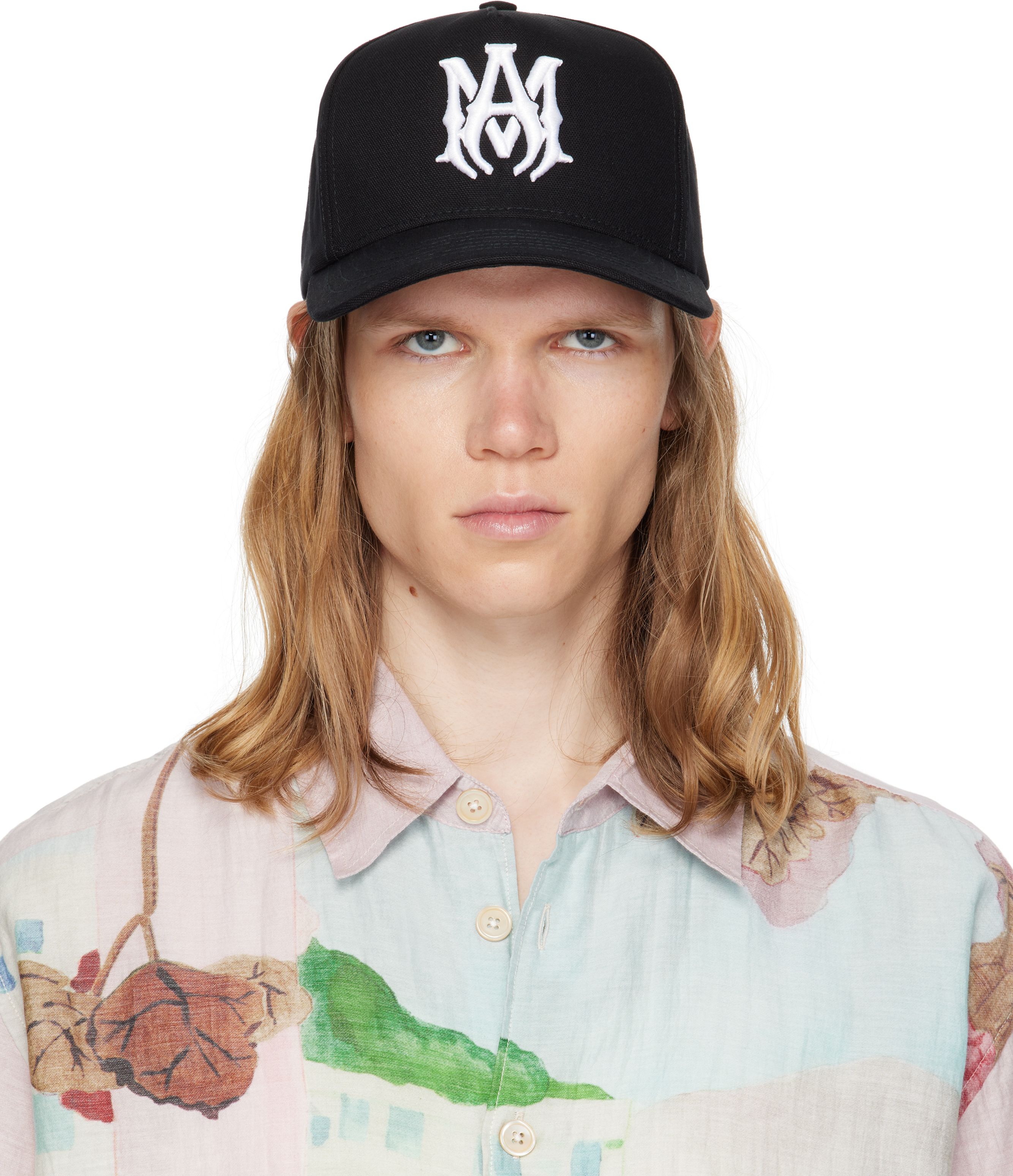 関税込み】AMIRI ブラック MA Quad デニム キャップ (AMIRI