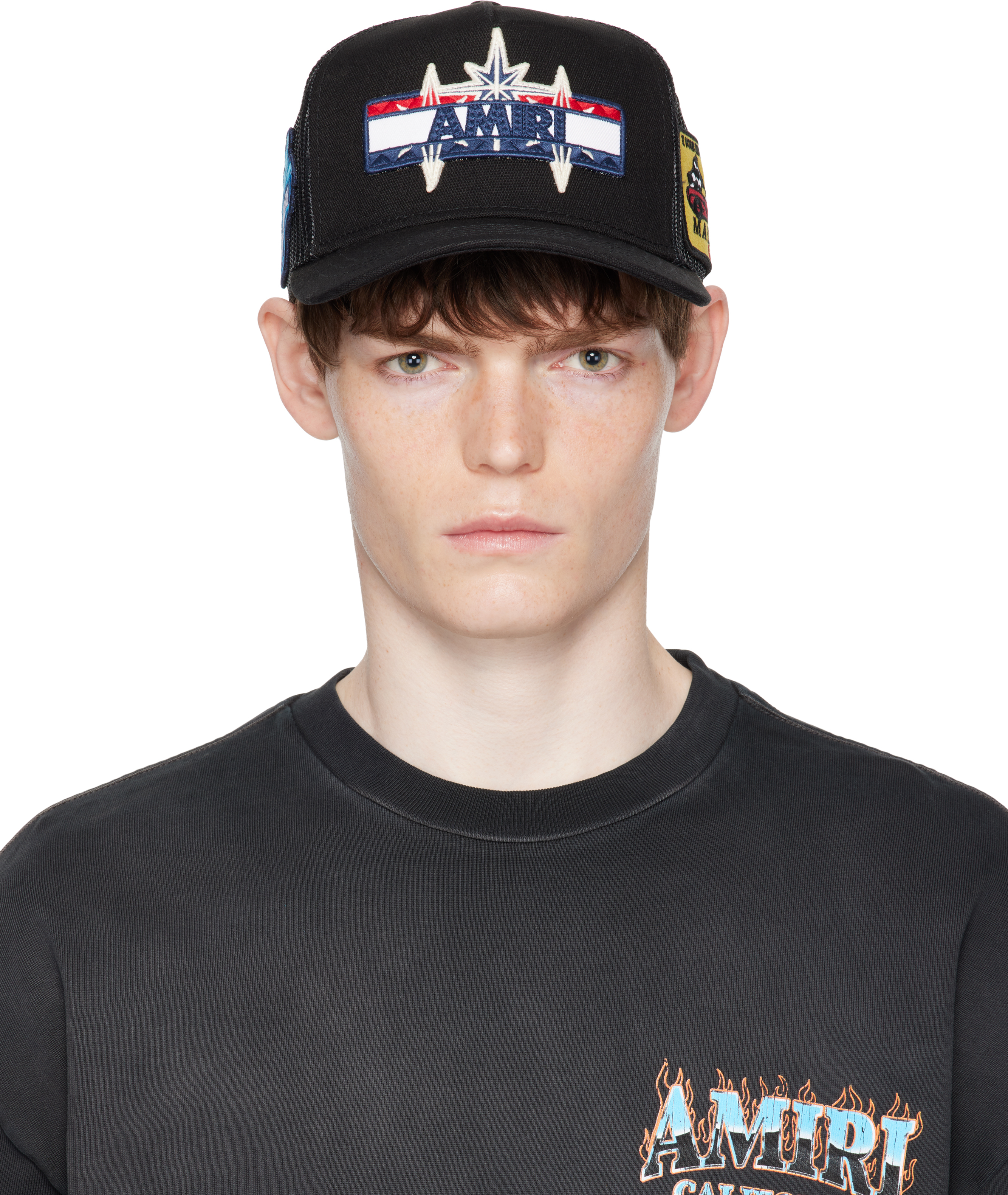 Black Station Patch Trucker Cap