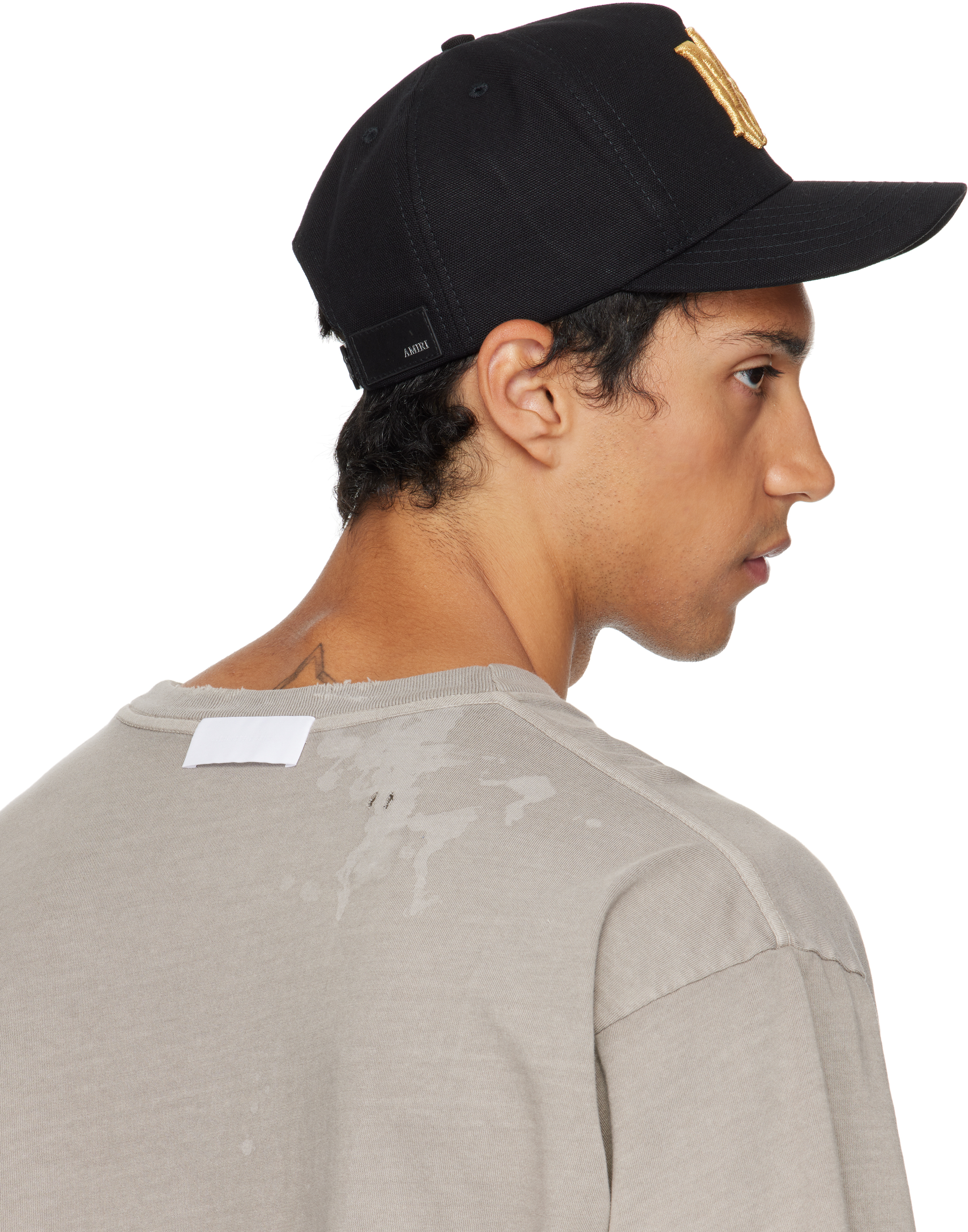 Amiri Logo-embroidered Baseball Cap In Black