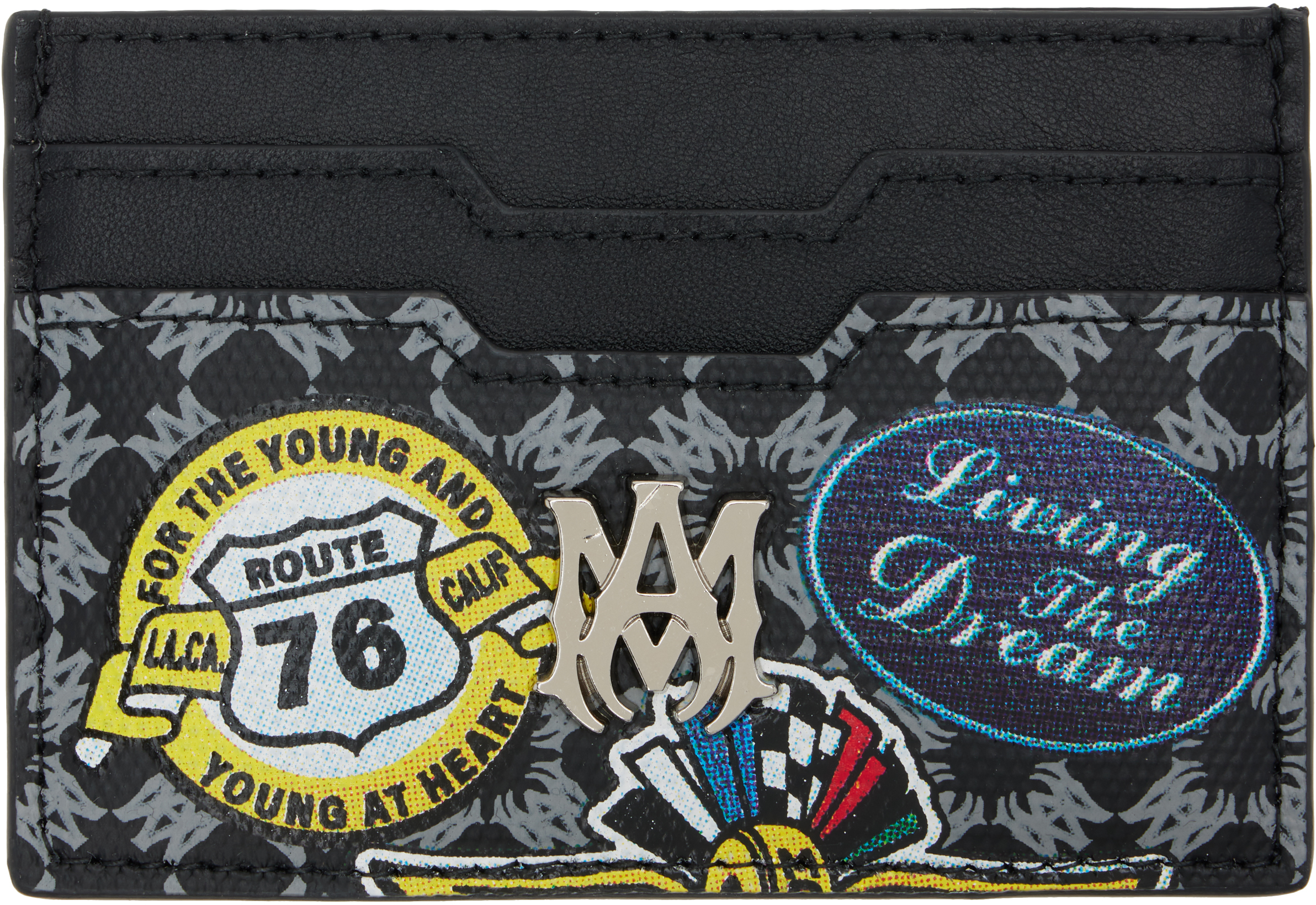 Black MA Station Patch Card Holder