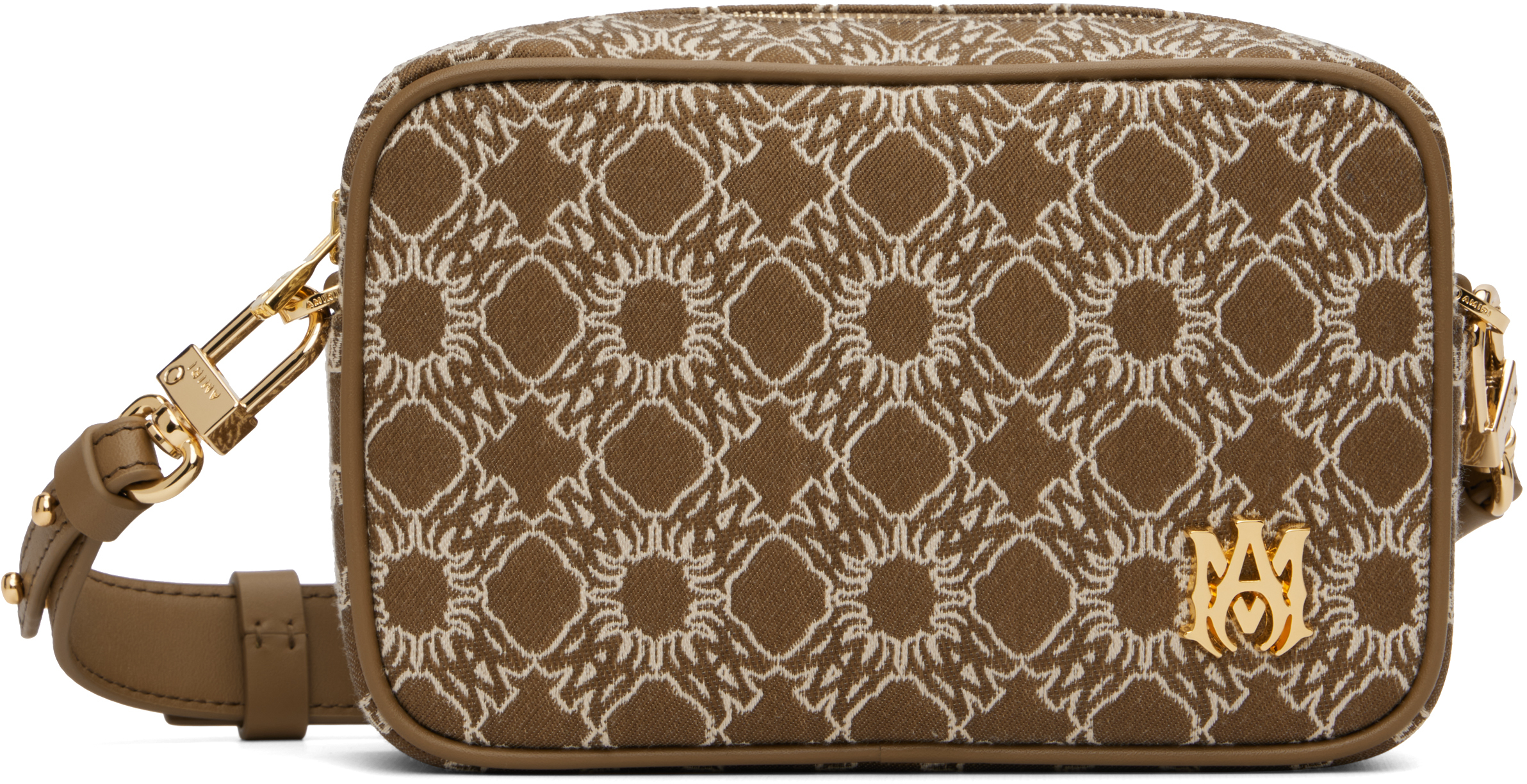 AMIRI: Brown & White MA Quad Camera Bag | SSENSE