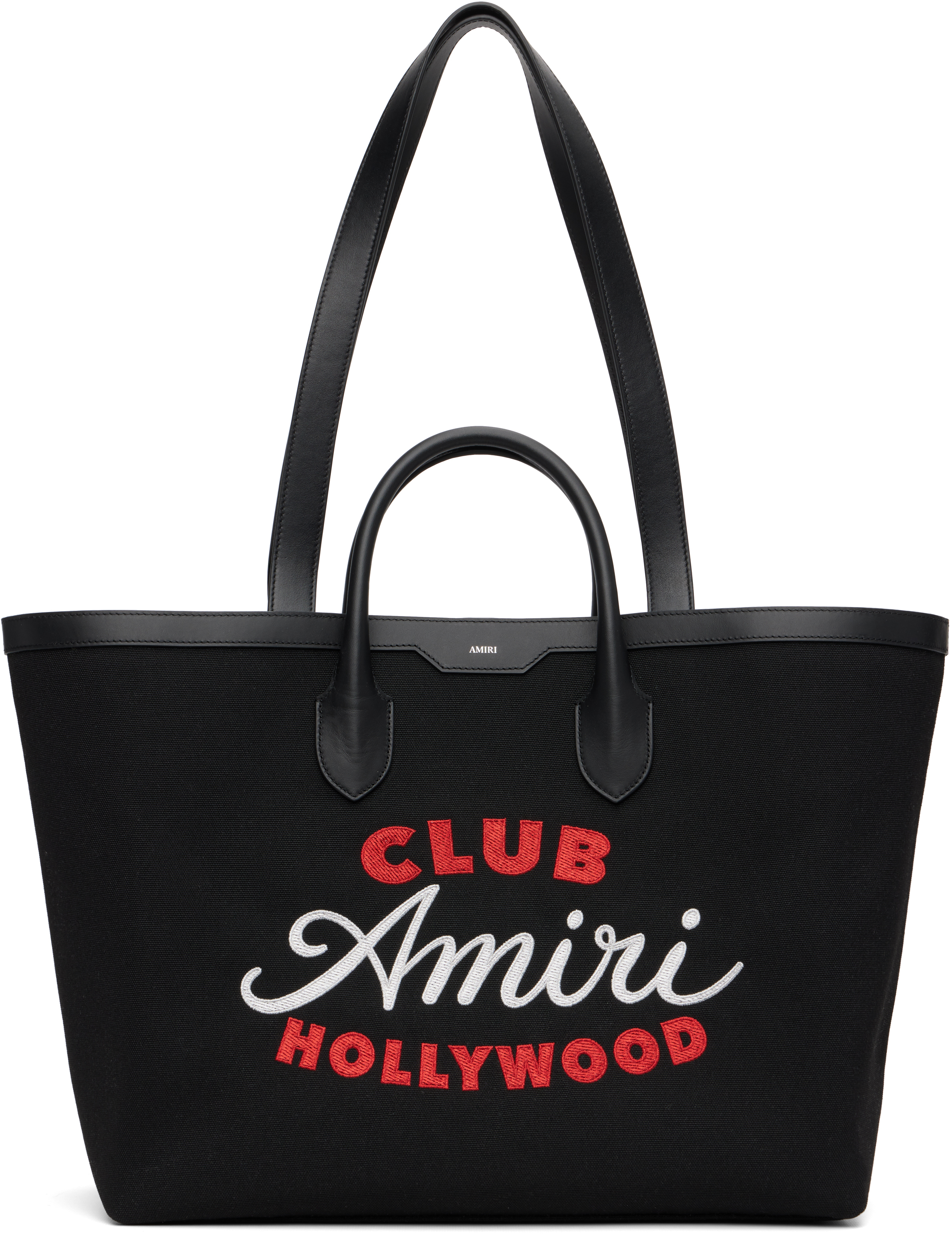 Amiri Black 'club ' Tote In Black