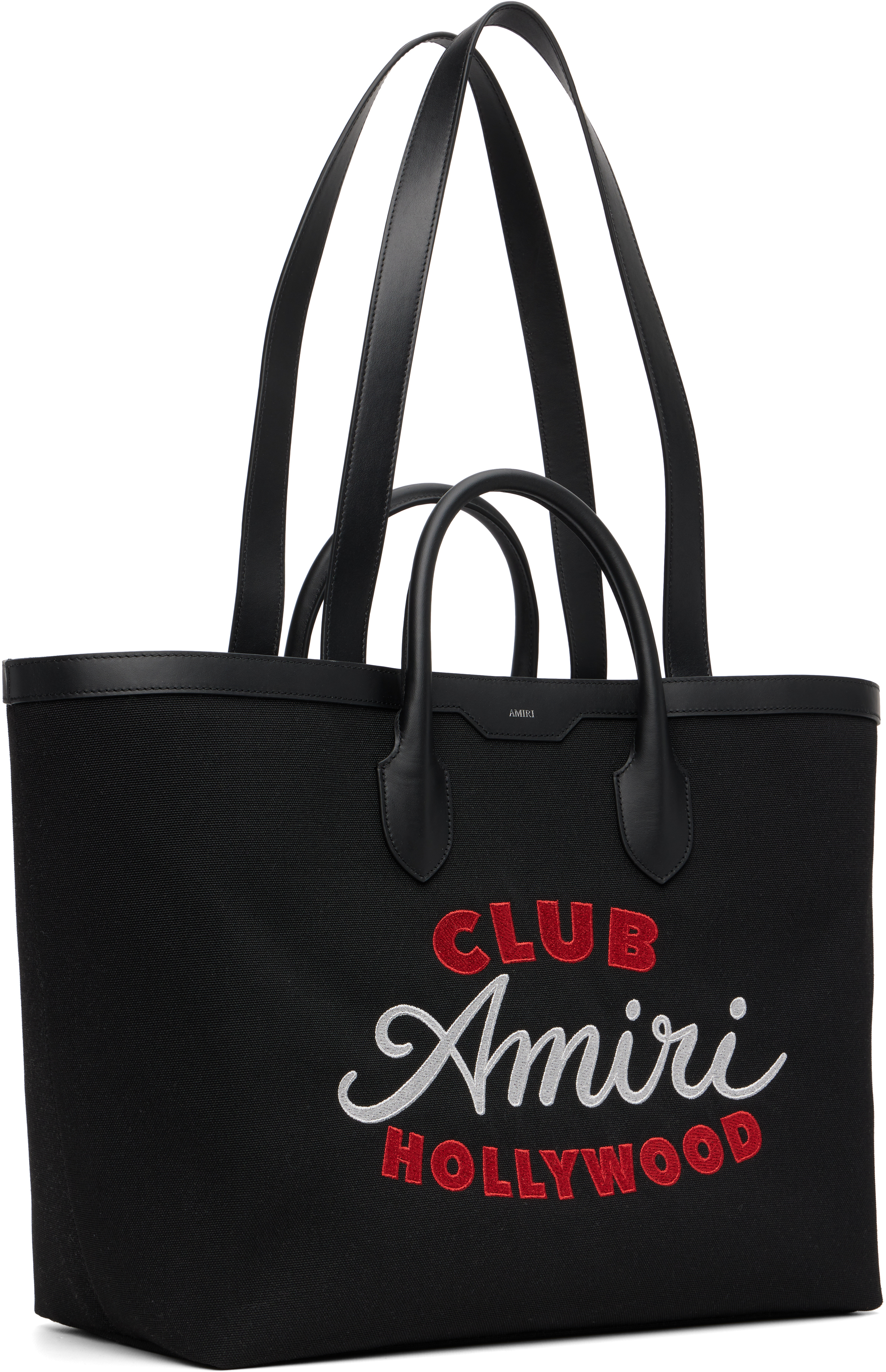Amiri Black 'club ' Tote In Black