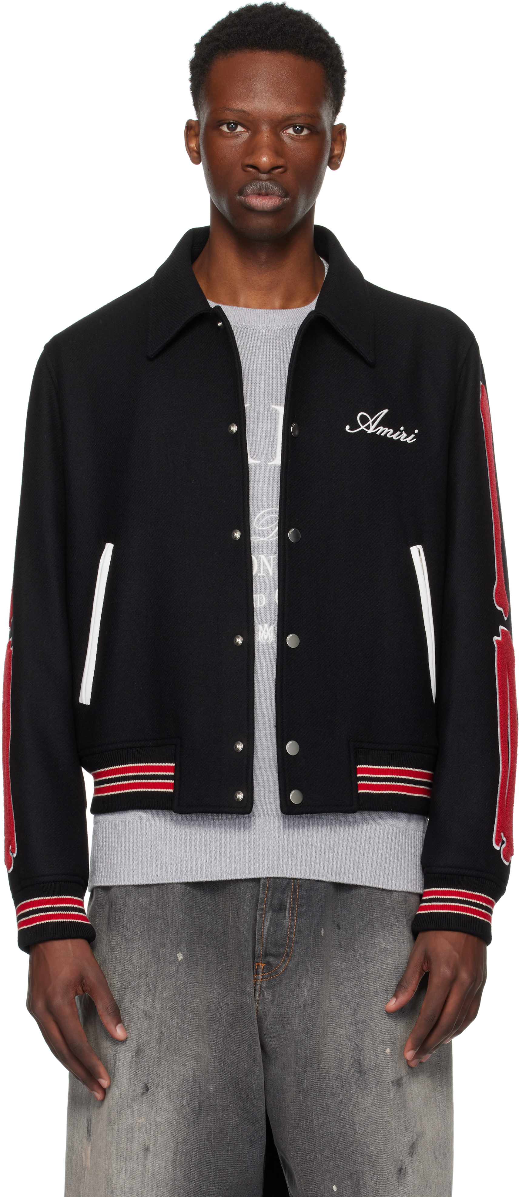 Black Bones Bomber Jacket