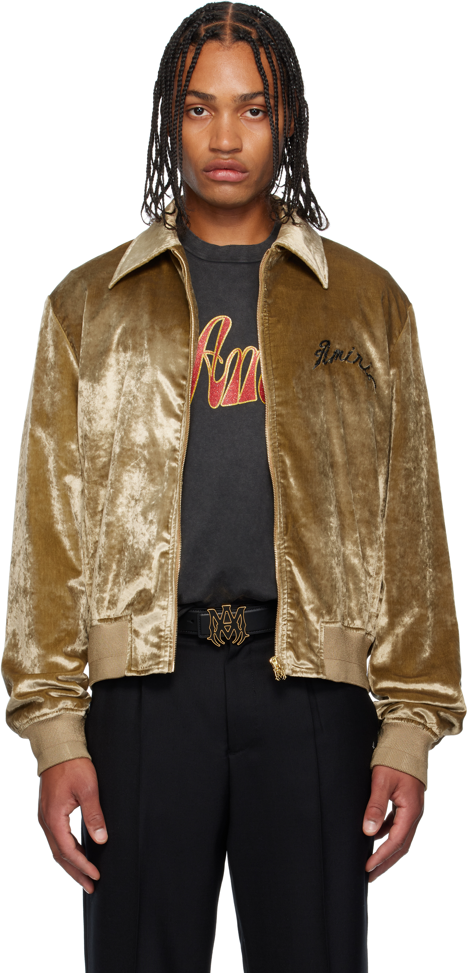AMIRI Dragon Nylon Bomber サイズ48 ブラック 未使用 AMIRI Black 