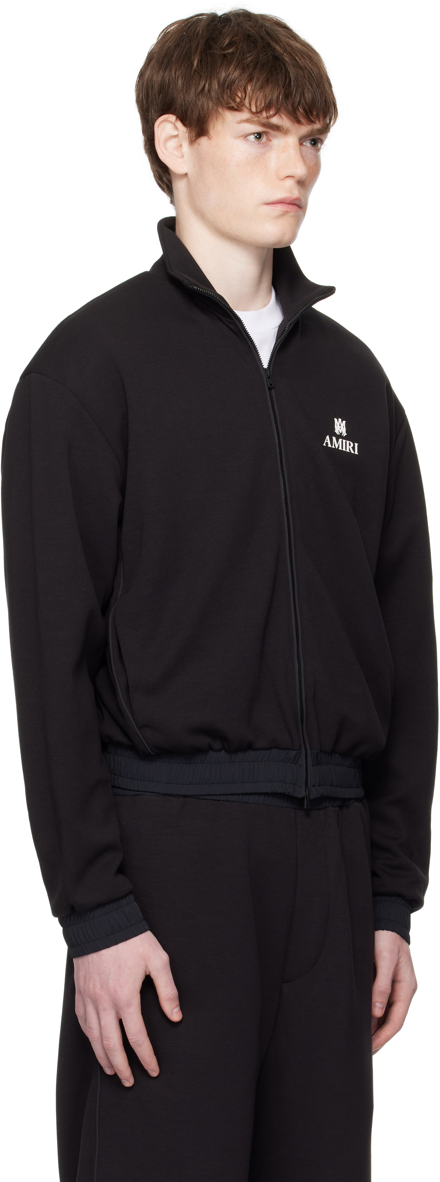 Amiri Black Lounge Track Jacket In Black