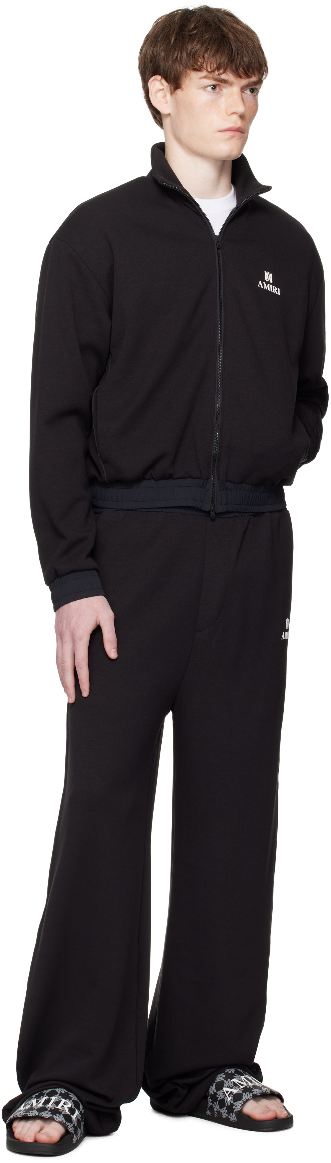 Amiri Black Lounge Track Jacket In Black
