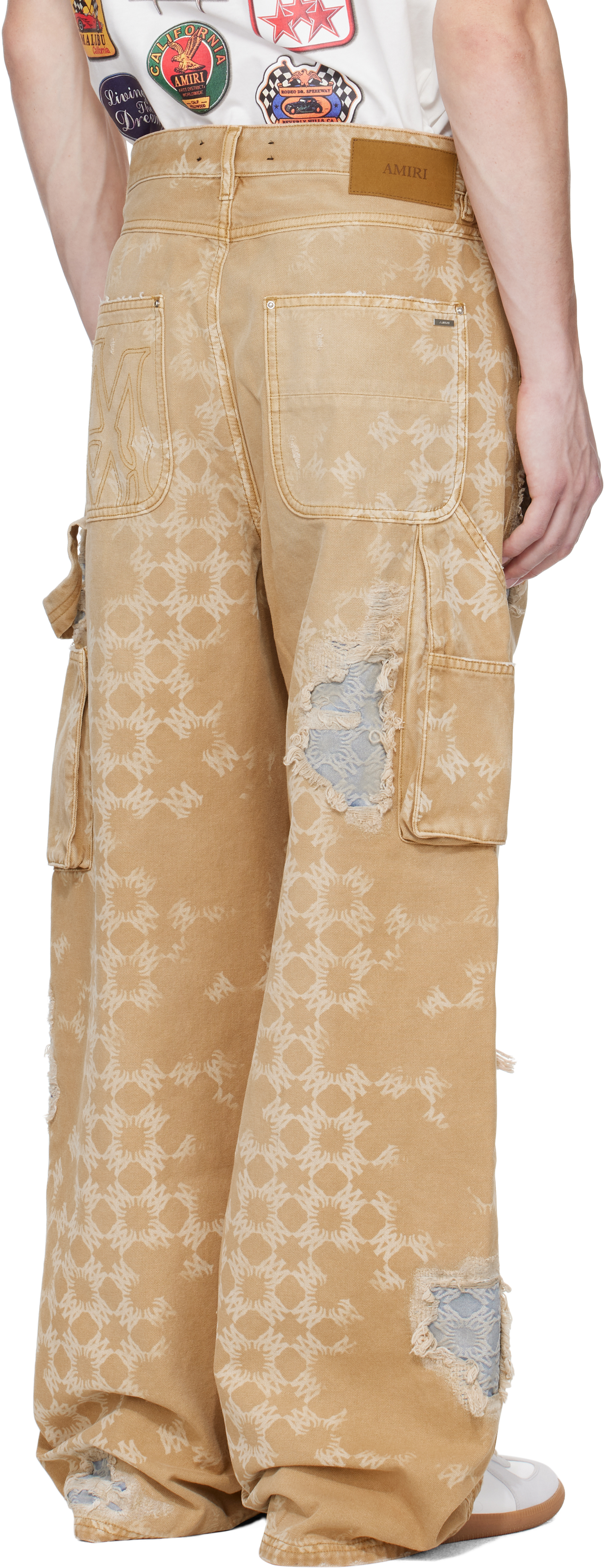 Amiri Tan Repair Jeans