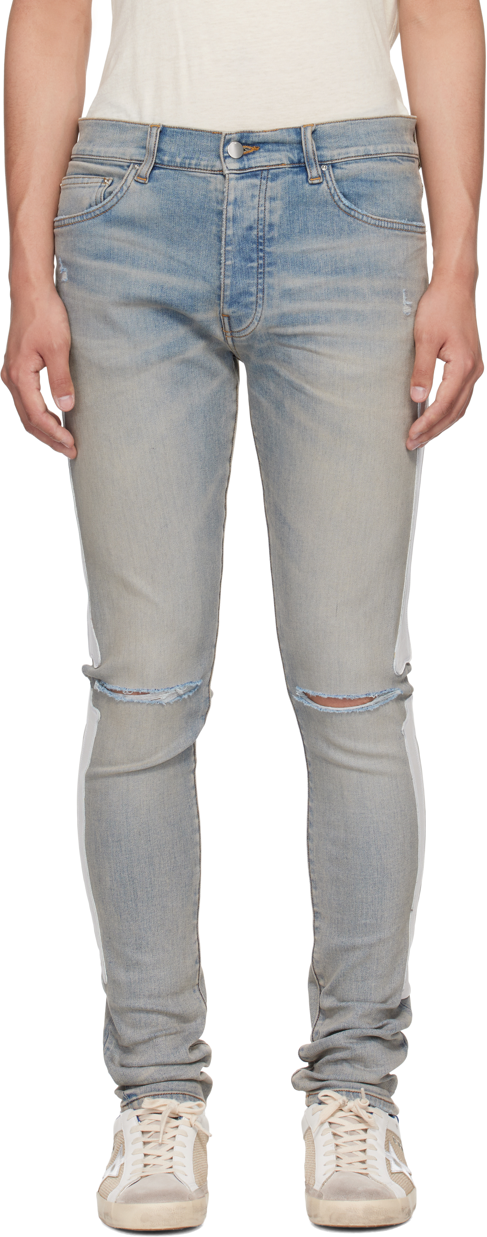 Blue Bones Slash Jeans