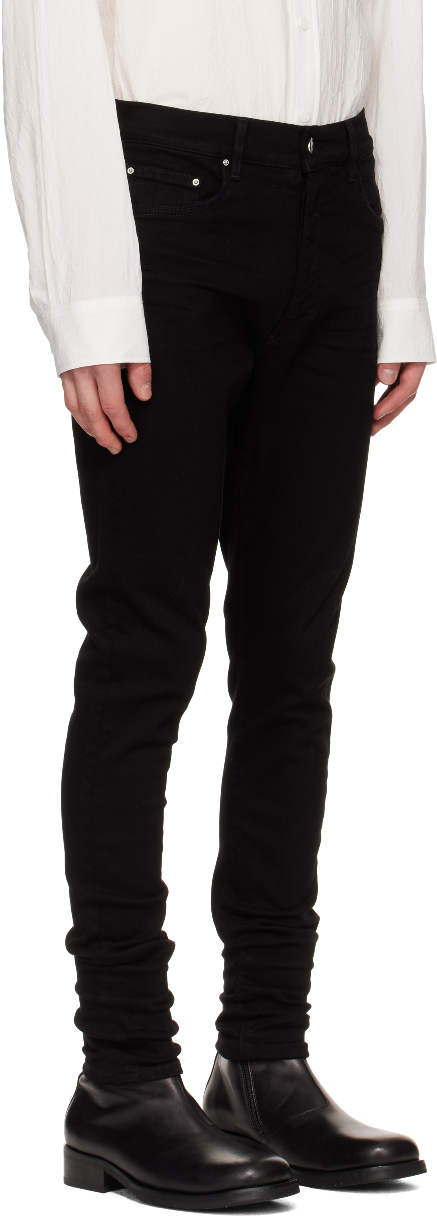 Amiri Stack Jeans In Black