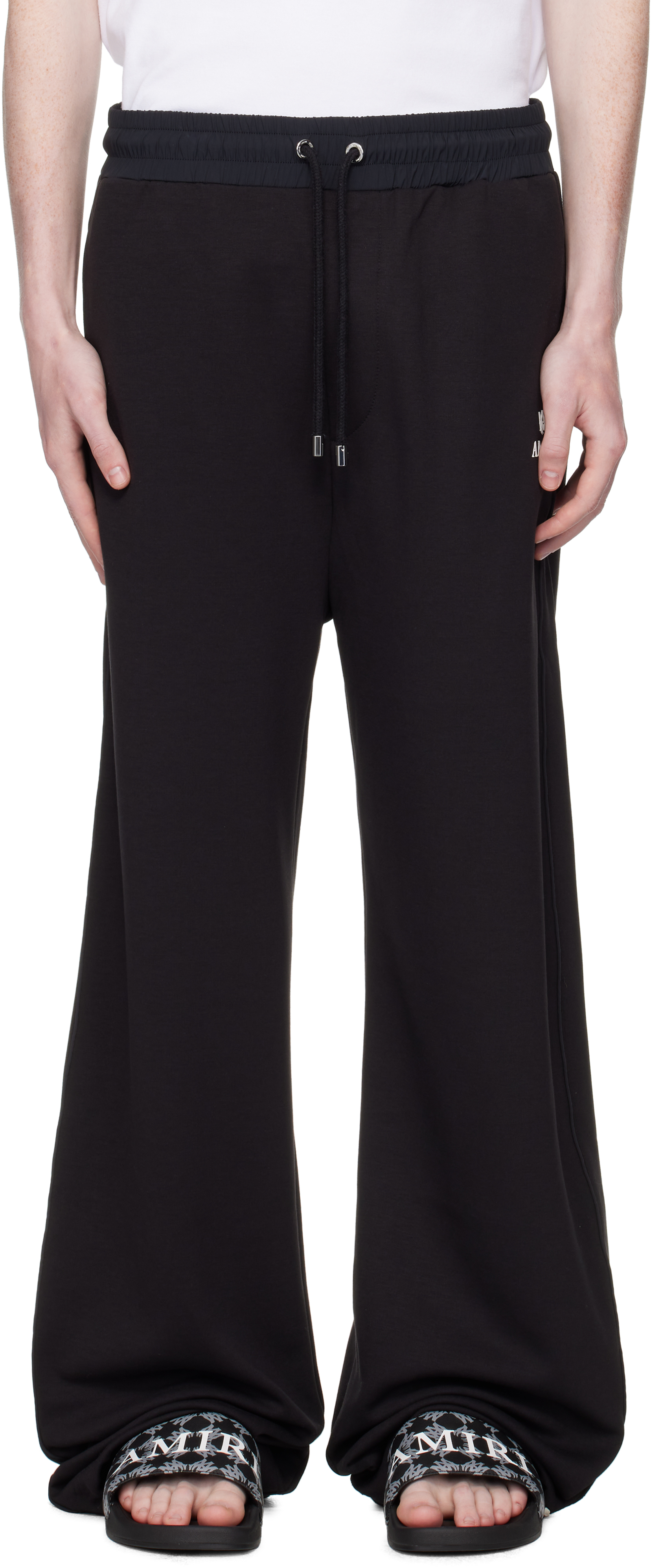 Black Lounge Track Sweatpants