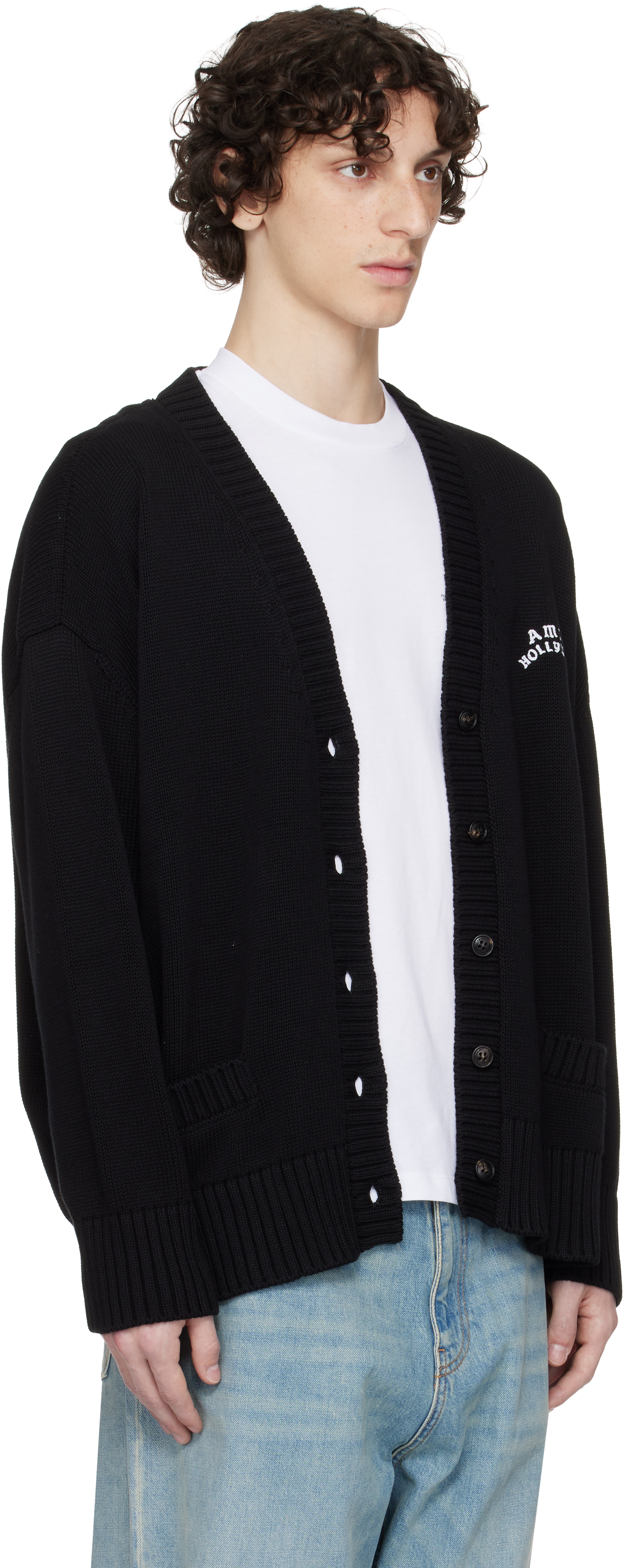 Amiri Black ' Hollywood' Cardigan