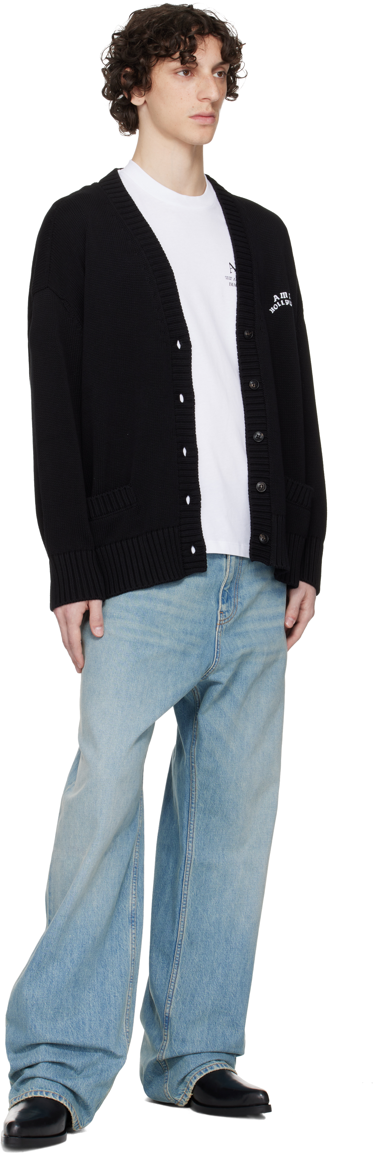Amiri Black ' Hollywood' Cardigan