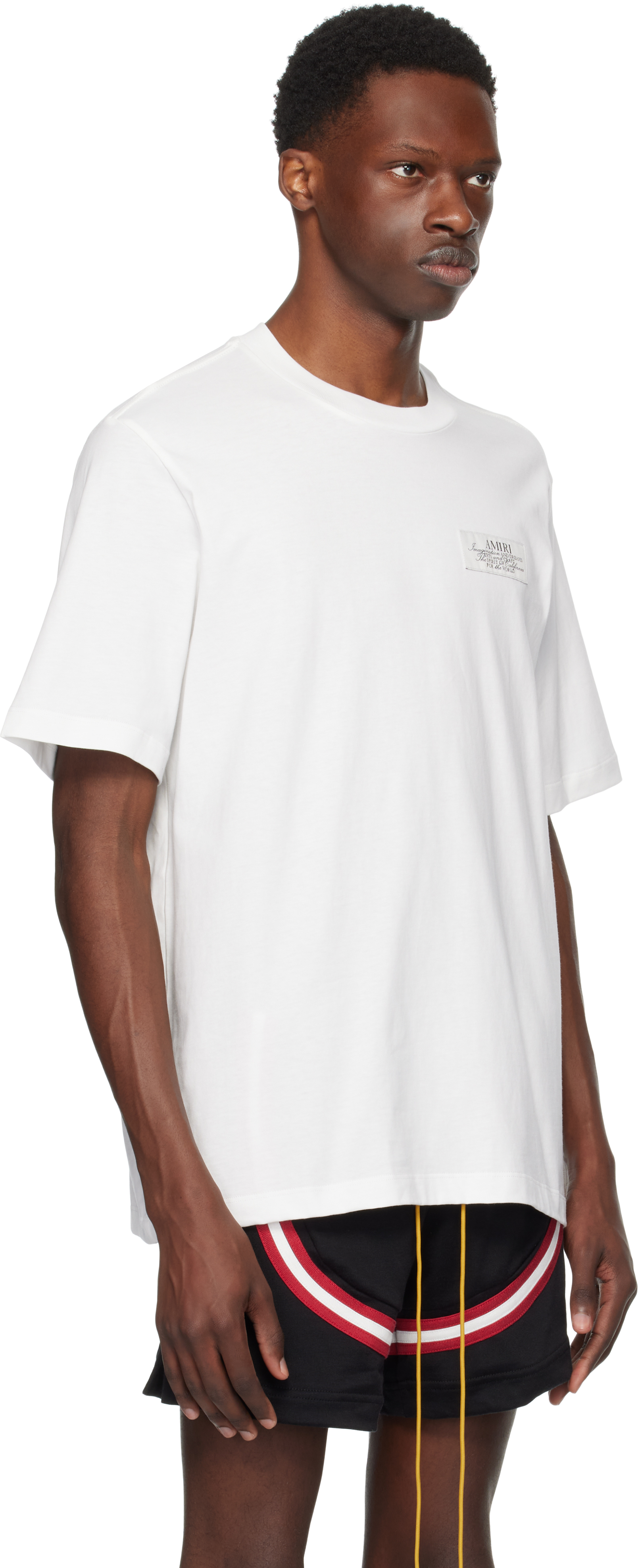 Amiri Logo-patch T-shirt In White