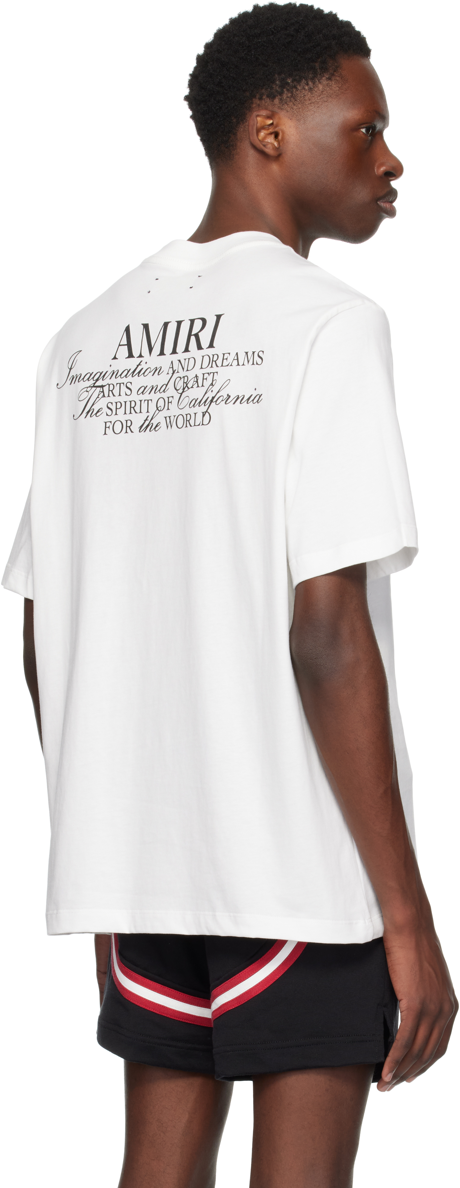 Amiri Logo-patch T-shirt In White
