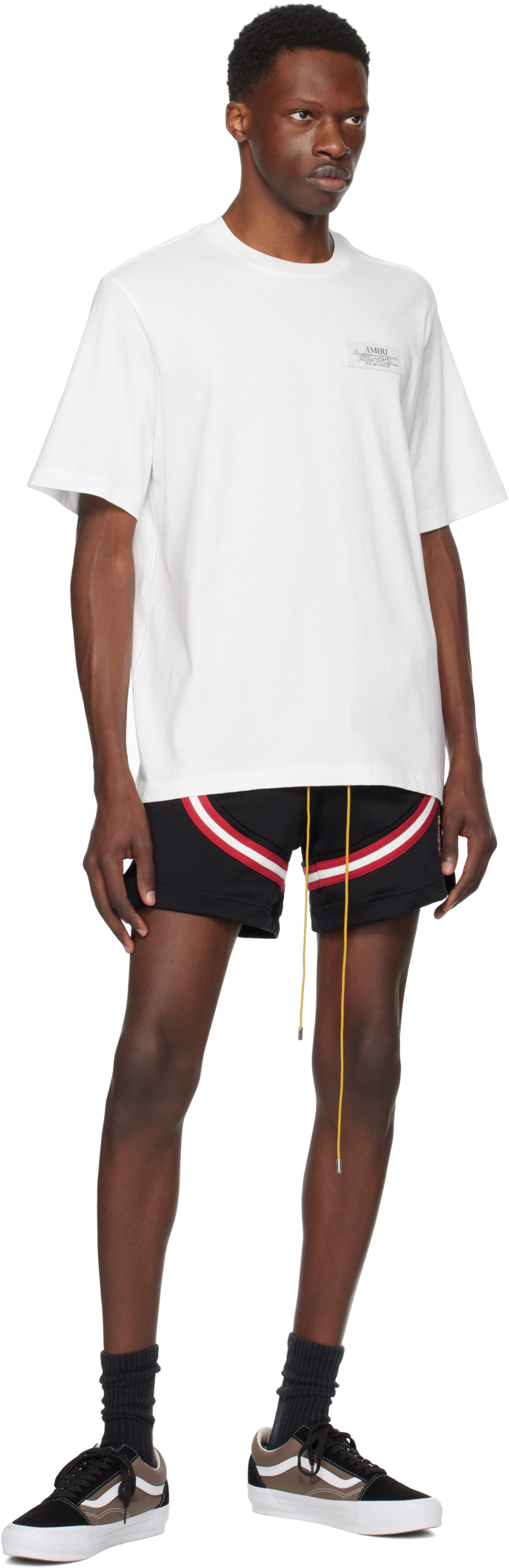 Amiri Logo-patch T-shirt In White