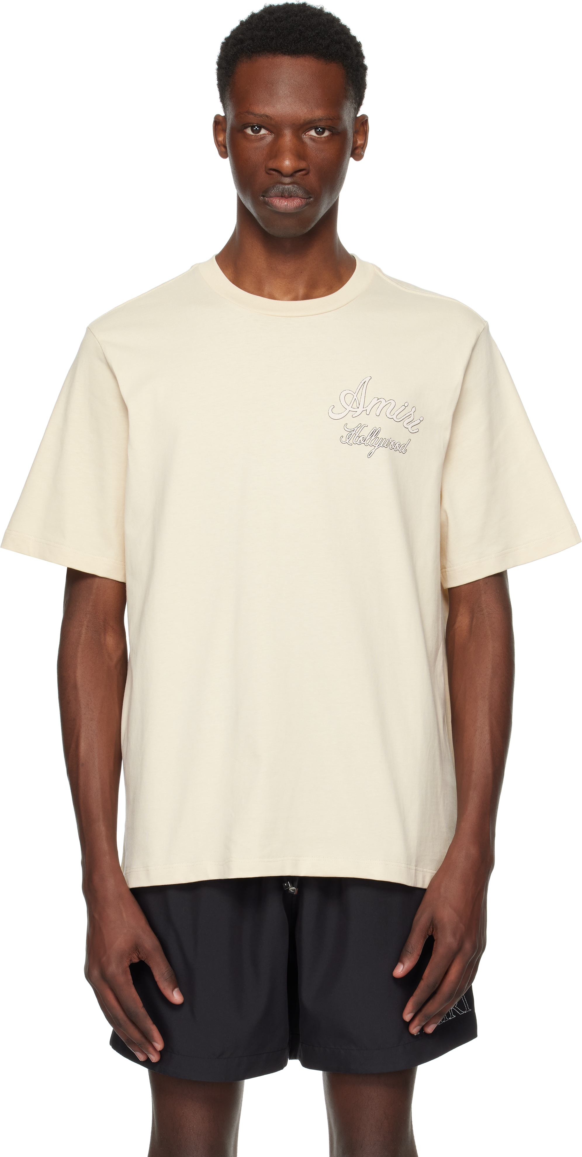 Tシャツ・カットソー AMIRI Men T-shirt Beige AMJYTE1130 ALABASTER Beige Printed T-Shirt | AMIRI - Antonia