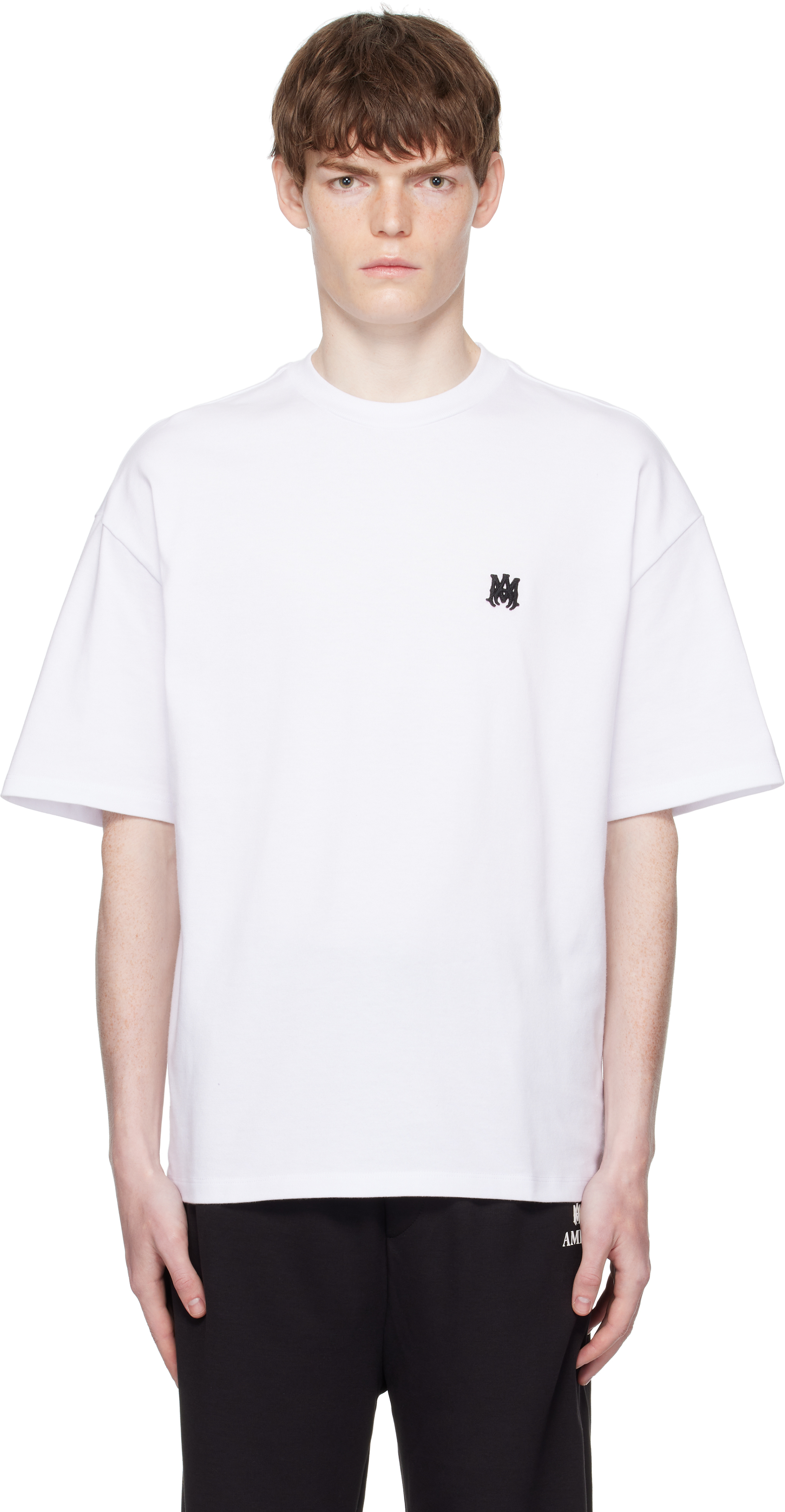 Amiri Mens White Regular-fit Skater Cotton-jersey T-shirt In White