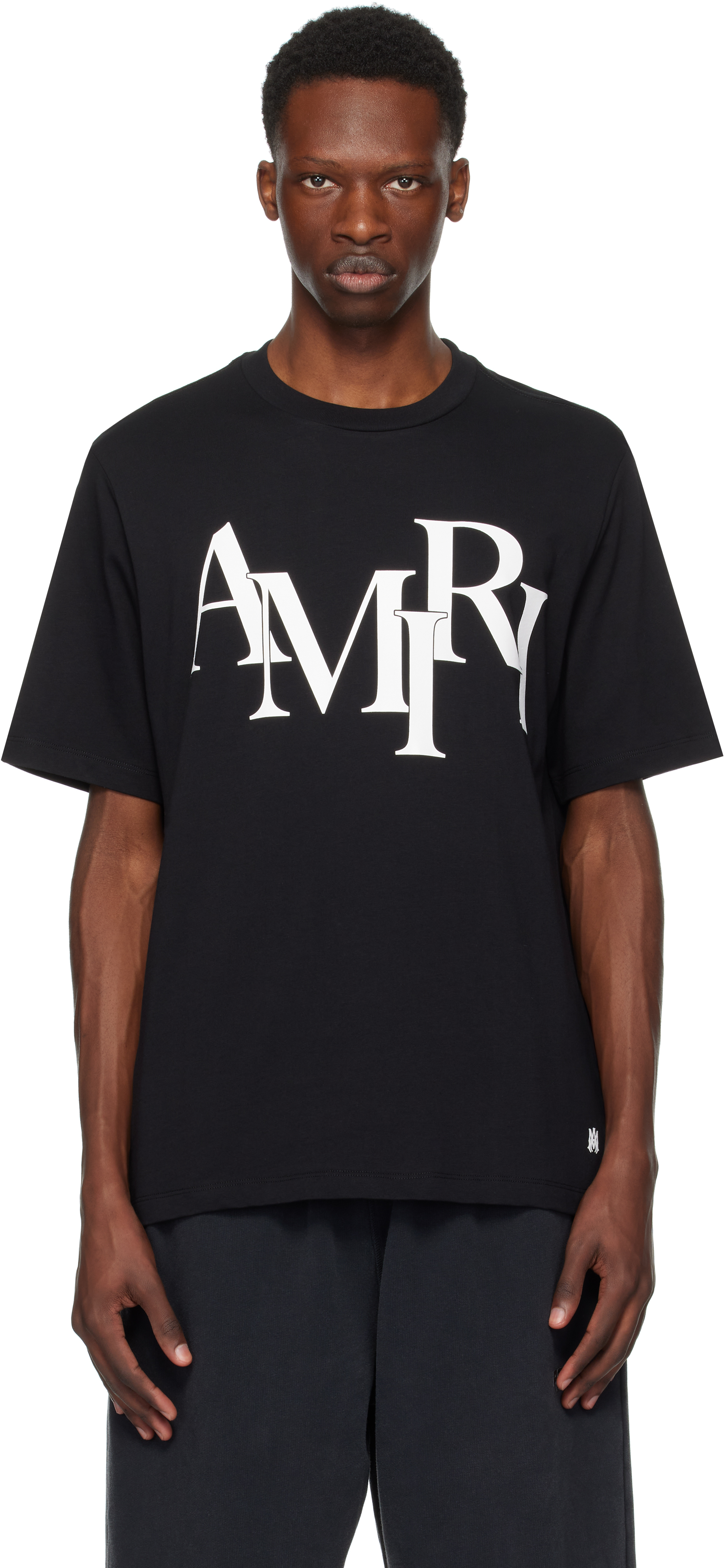 Amiri Cotton T-shirt With Front Logo Print