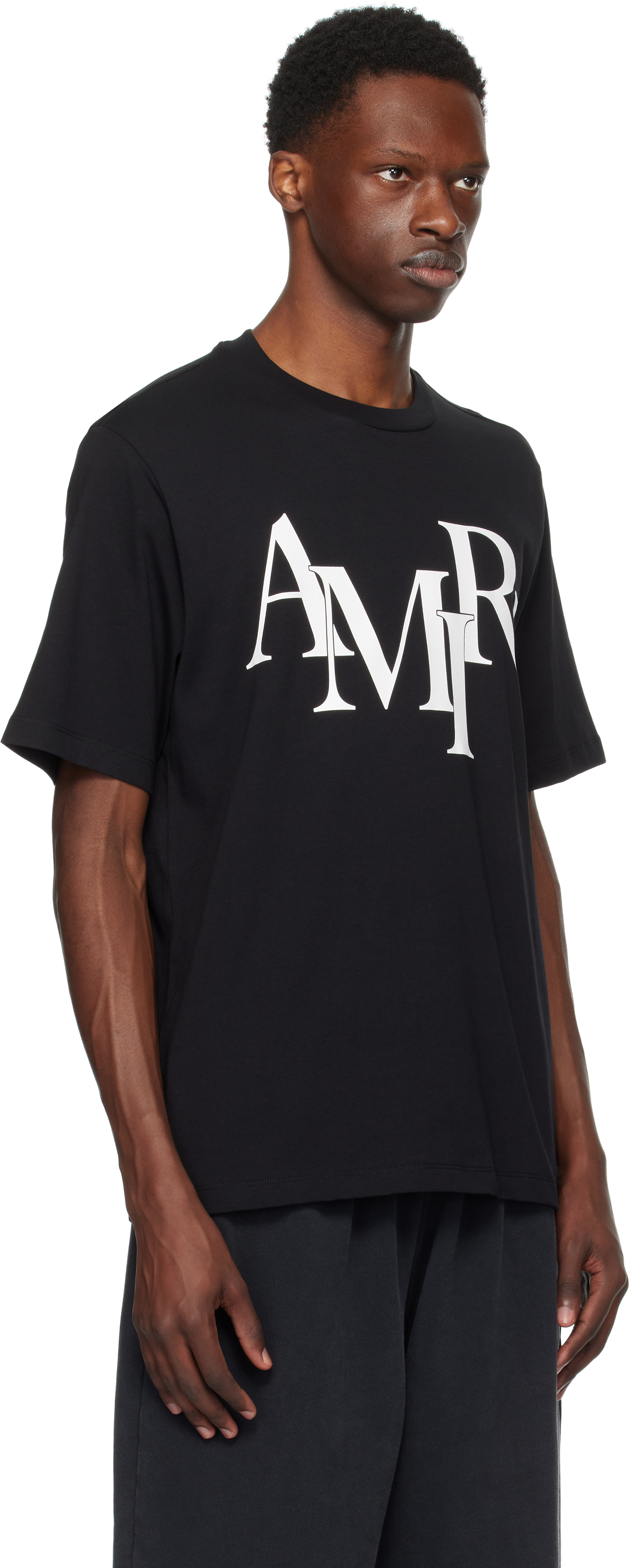 Amiri Cotton T-shirt With Front Logo Print