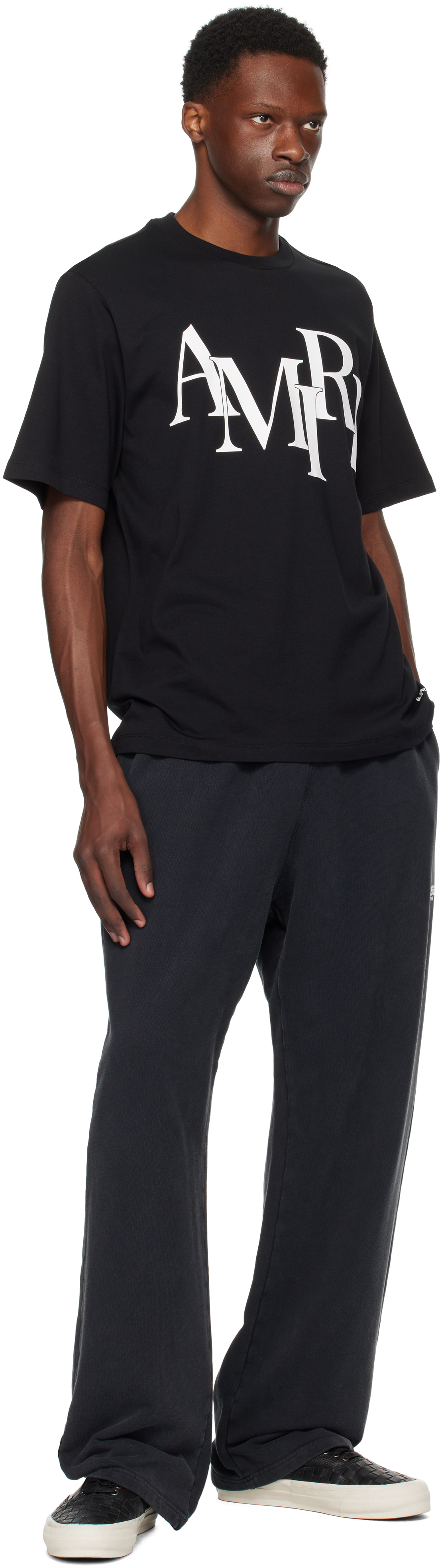 Amiri Cotton T-shirt With Front Logo Print