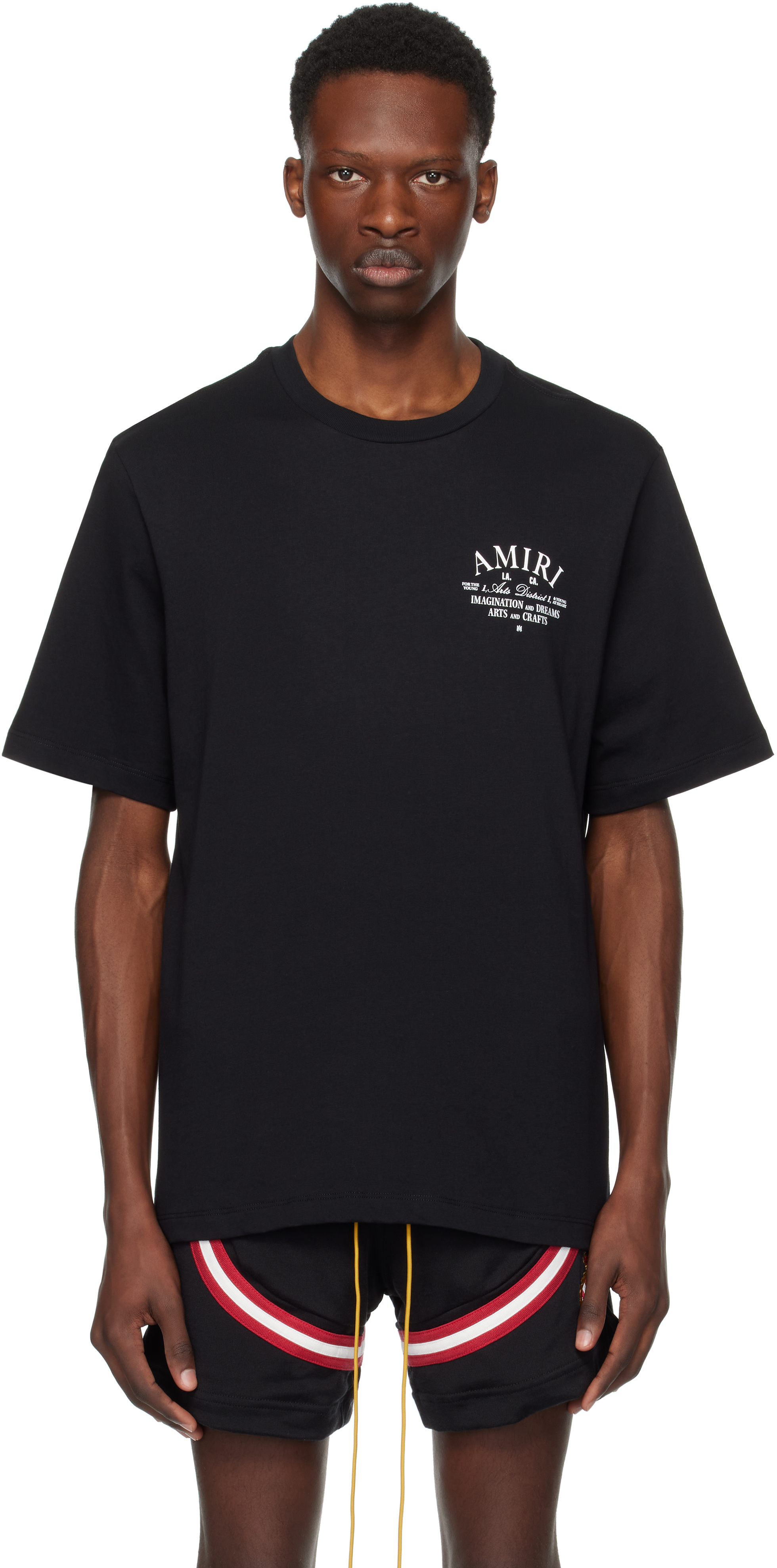 AMIRI: Black 'AMIRI Arts District' T-shirt | SSENSE