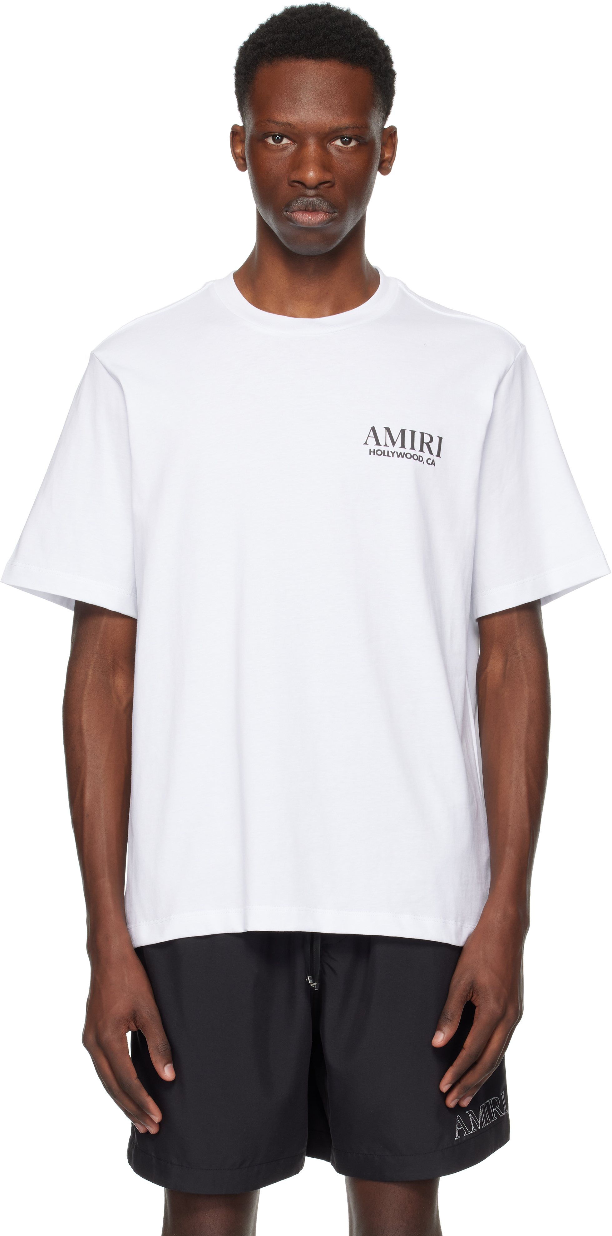 ★送料・関税込み★【AMIRI】Bones Stacked T シャツ AMIRI Bones Stacked Cotton T-shirt | Black | FARFETCH