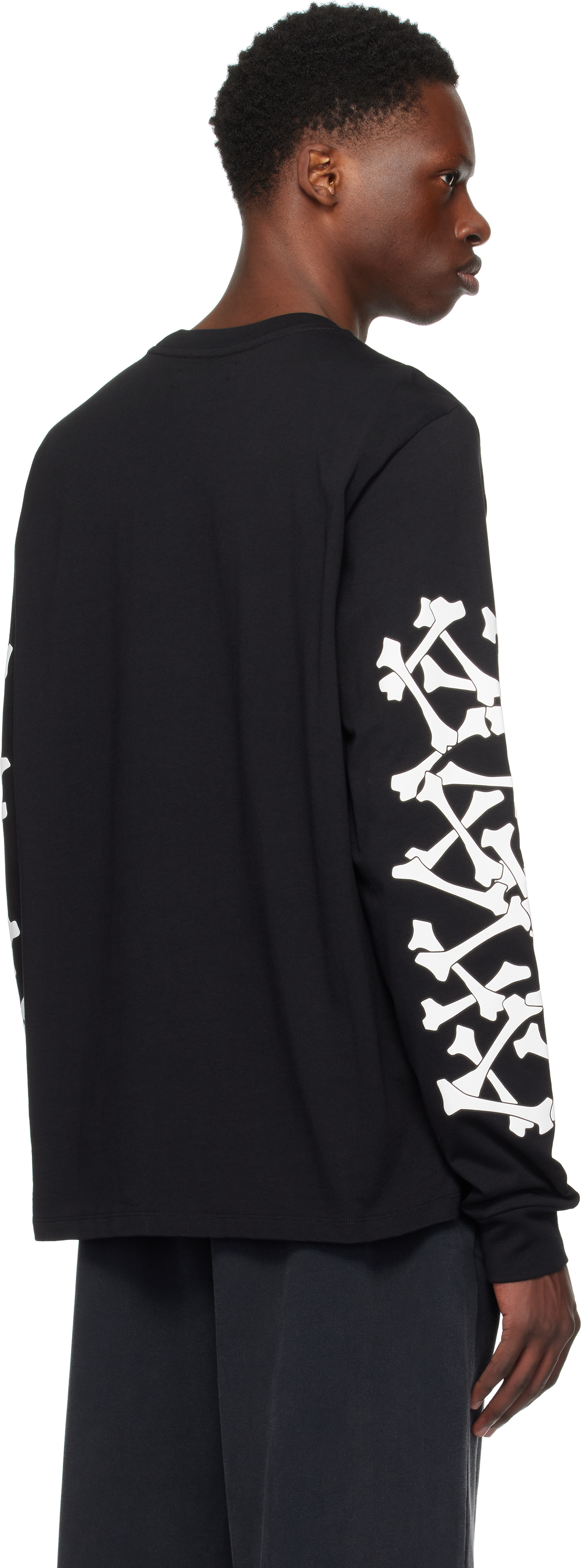 Amiri Cotton Sweatshirt Featuring Bone Print