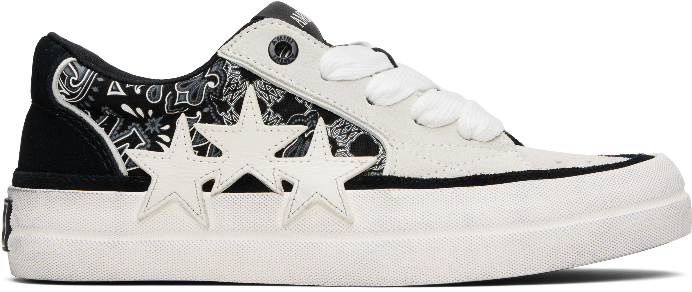 Red & White Bandana Sunset Skate Sneakers