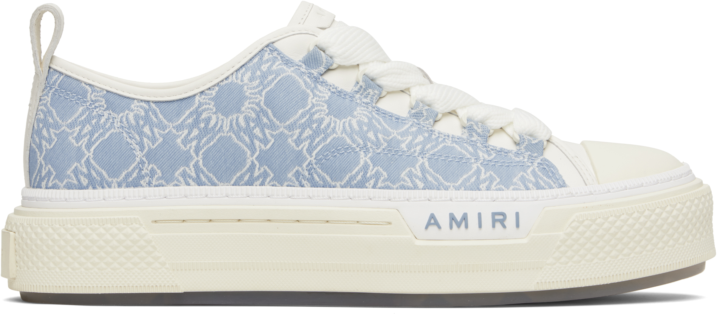 Blue & White MA Quad Court Low Sneakers